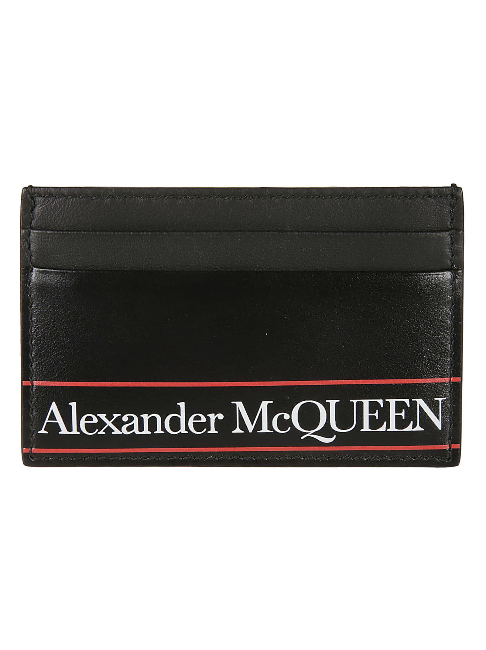 Alexander McQueen Logo Print Classic Card Holder