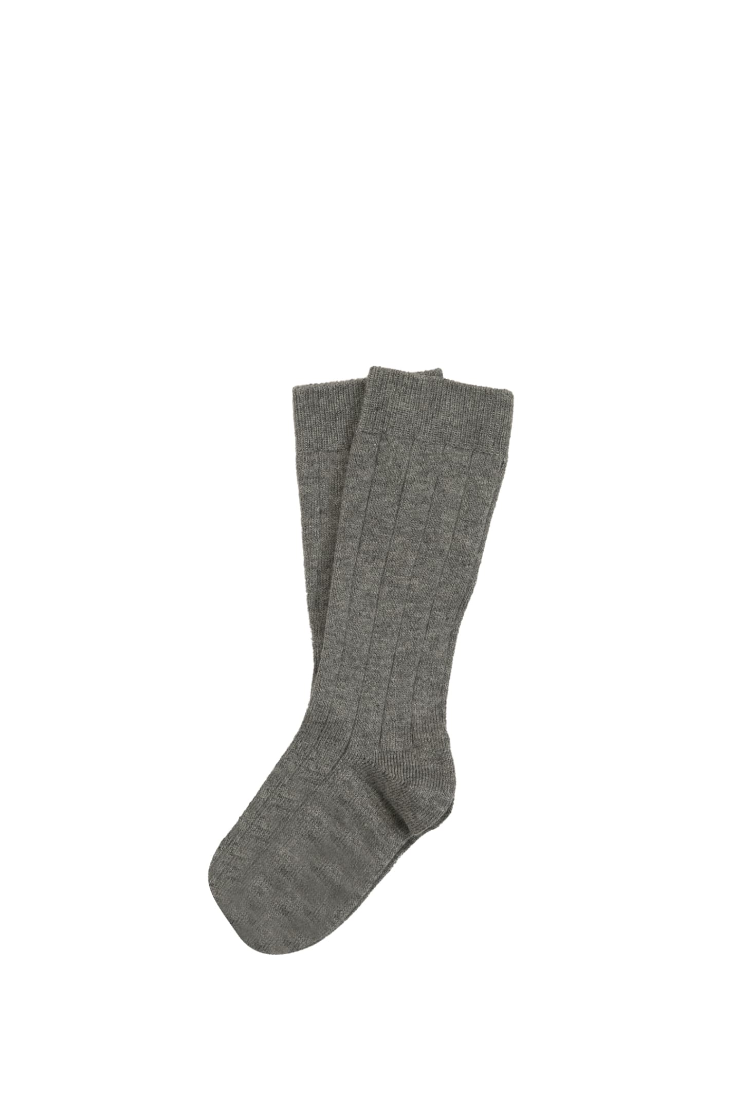 Story Loris Kids' Cotton Socks In Grey