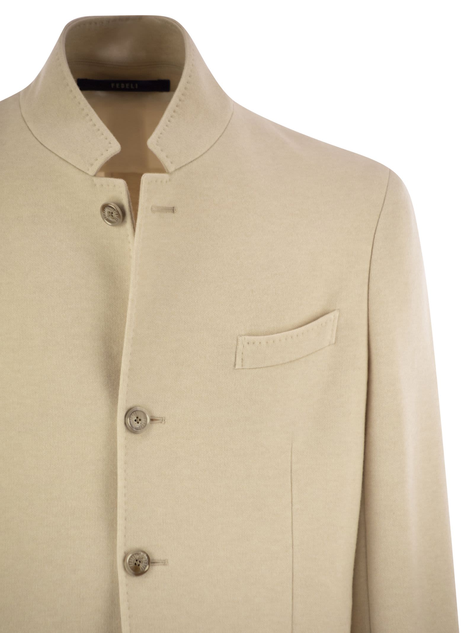 Fedeli Damon - Double Flanel Cashmere Blazer In Multi