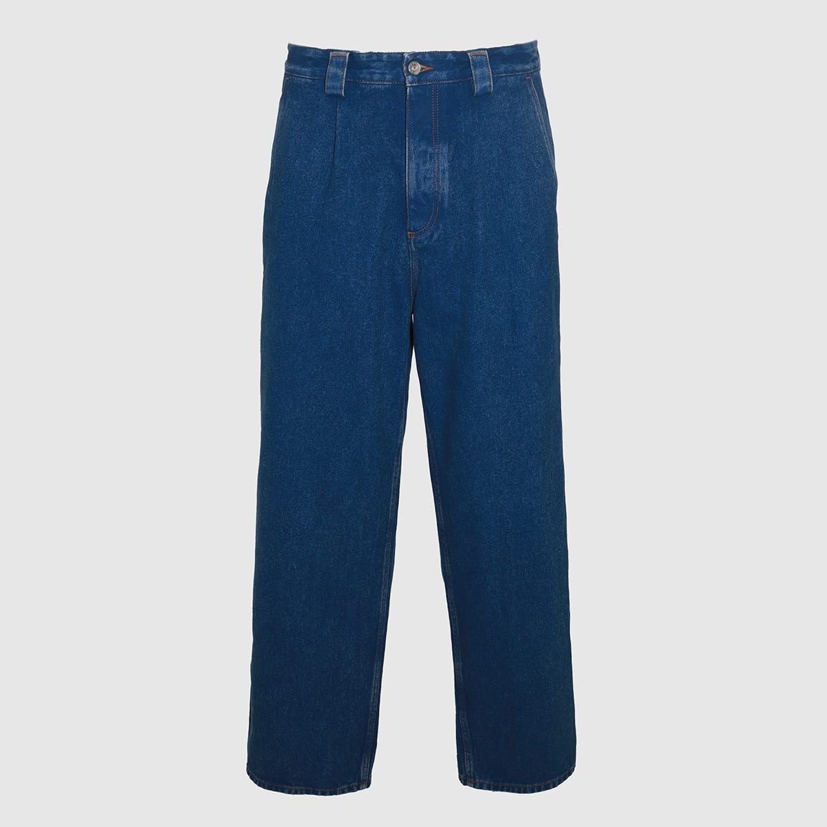 Blue Cotton Denim Jeans
