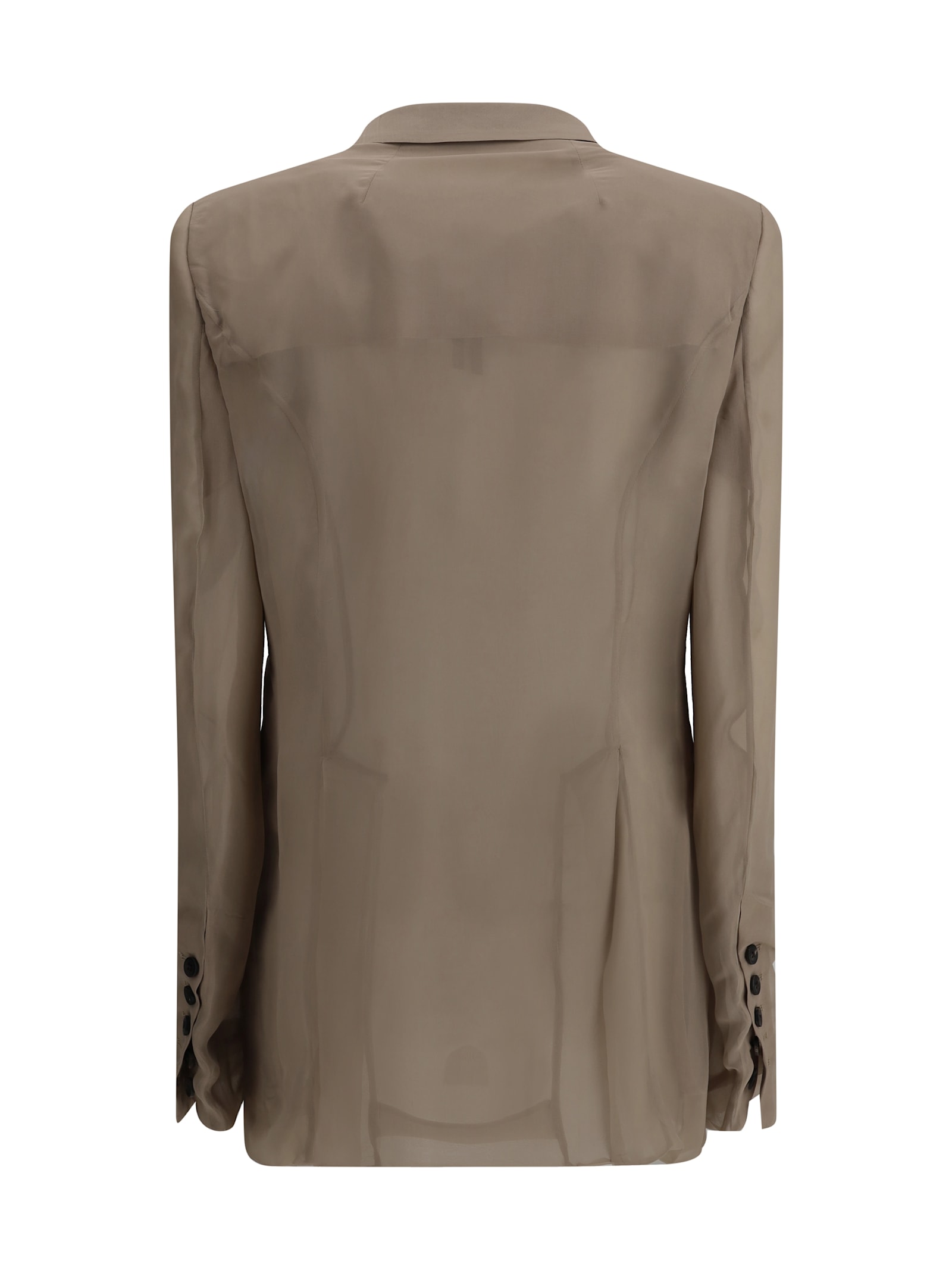 Rick Owens Women Double-breasted Blazer In Neutral