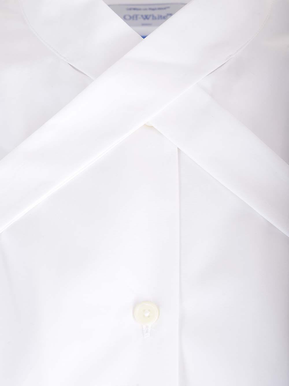 Shop Off-white Harness Collar Shirt In White