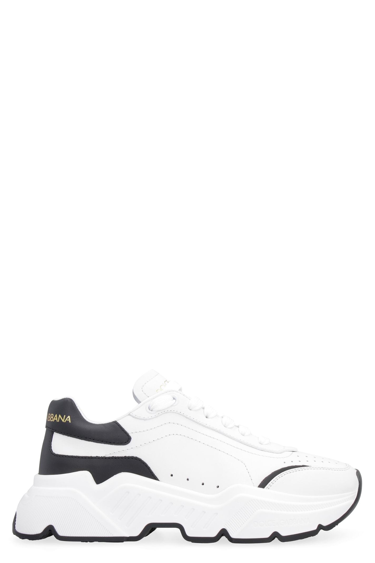 Dolce & Gabbana Daymaster Logo Detail Leather Sneakers