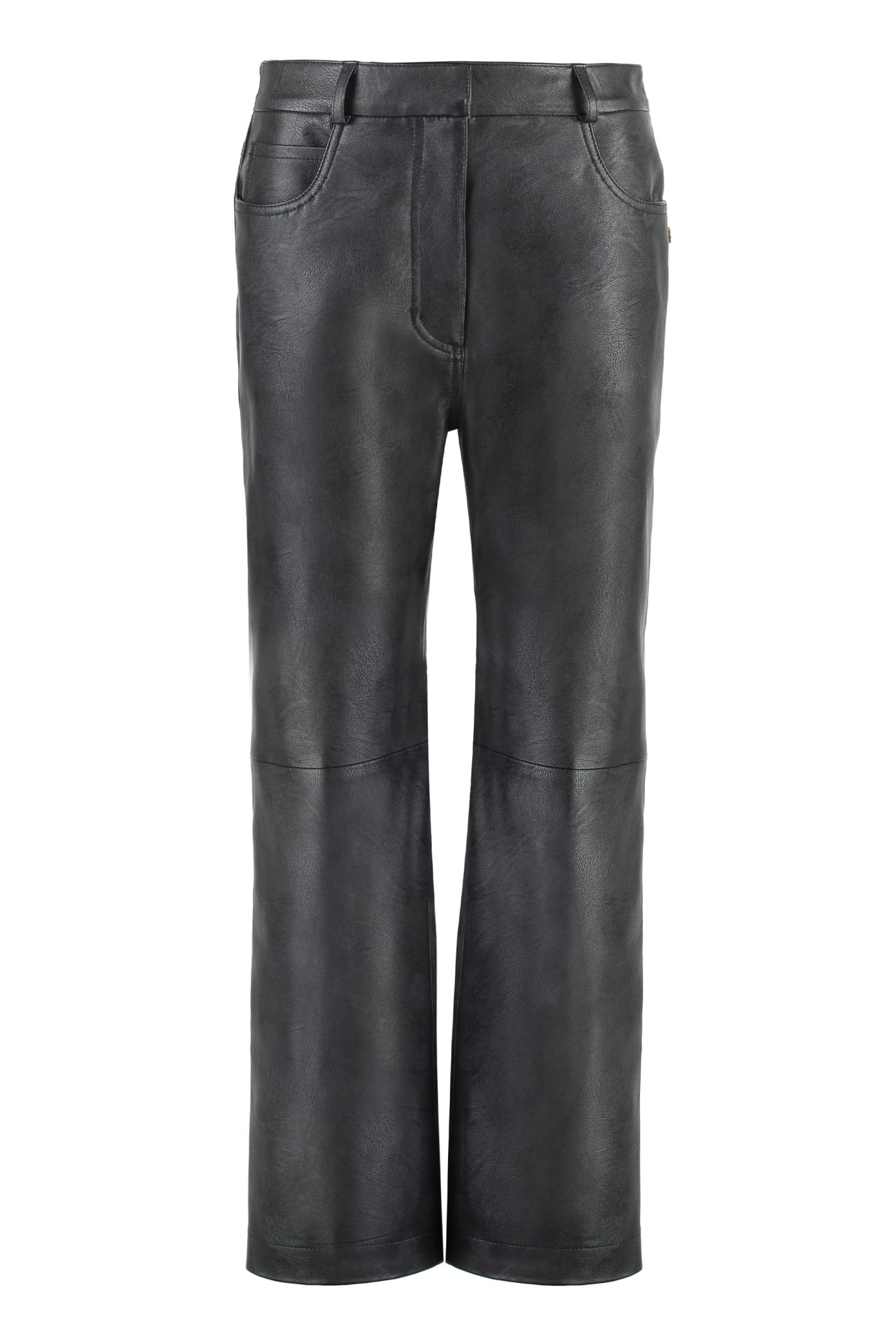 Shop Stella Mccartney Alter Mat Faux Leather Trousers In Black