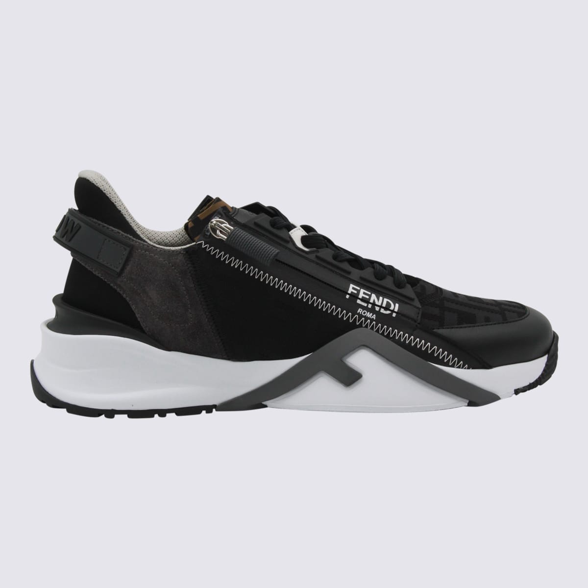 Fendi Men Flusso Di Scarpe Da Ginnastica In Black