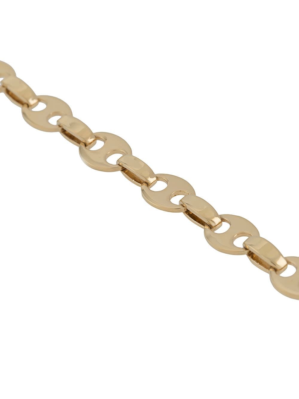 Shop Rabanne Chain Necklace In Golden Brass