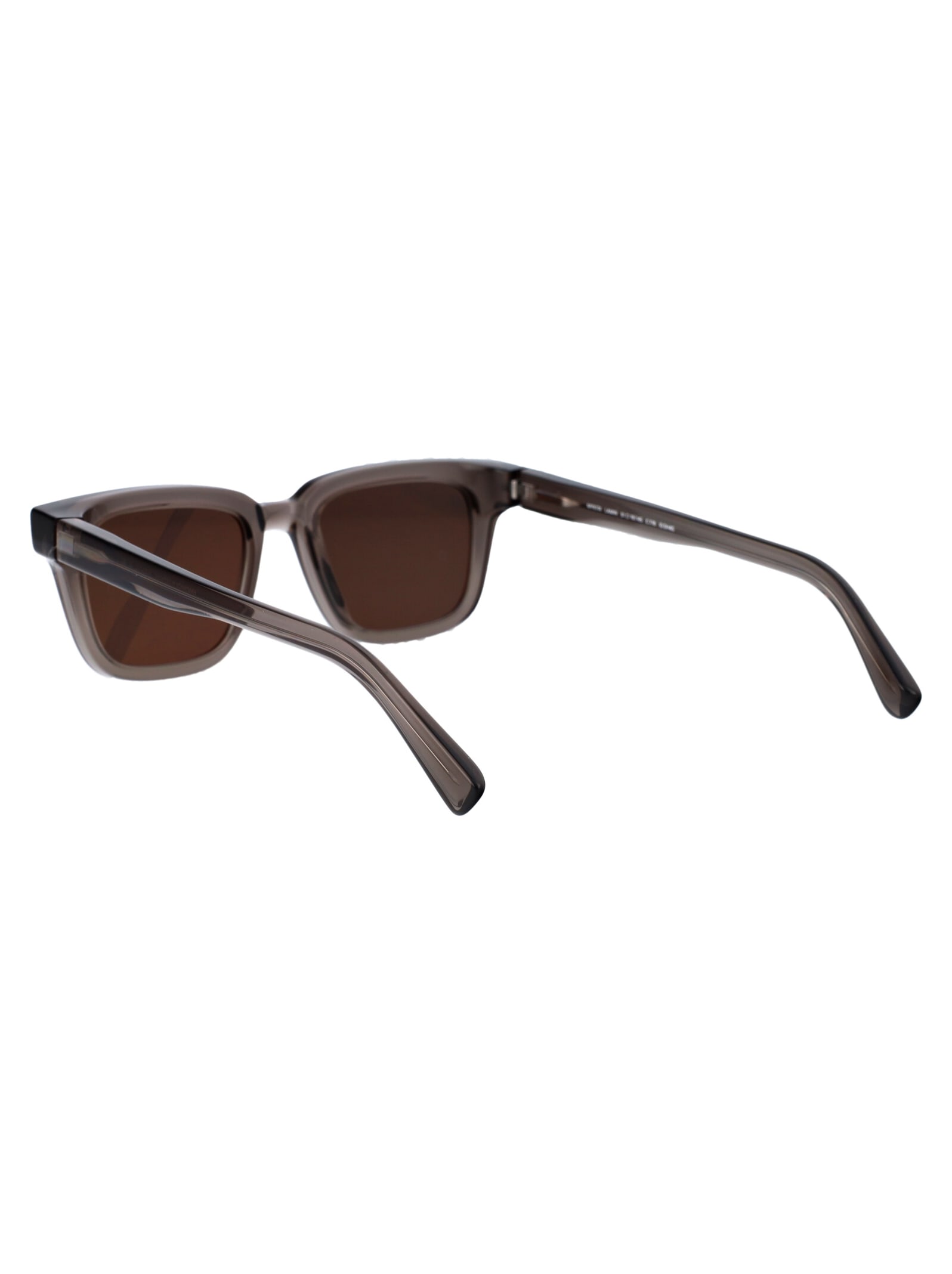 Shop Mykita Lamin Sunglasses In 776 C159-clear Ash/shiny Silver Brown