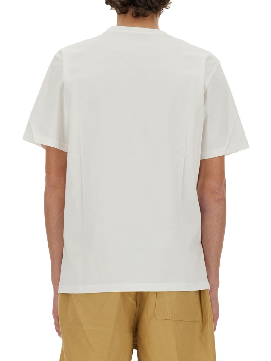 Carhartt Wip Cotton T-shirt With Logo Patch In White