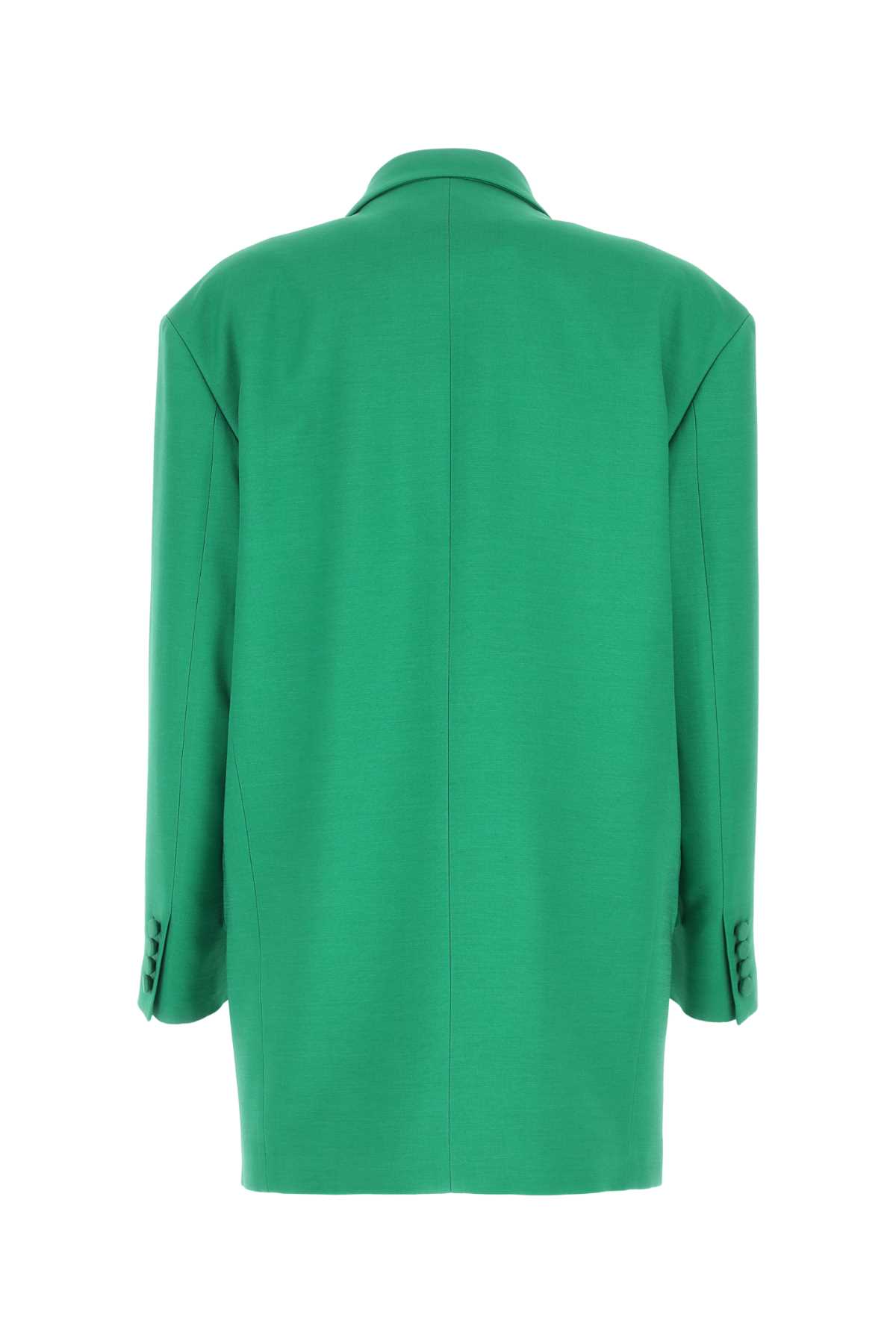 Valentino Green Crepe Couture Oversize Blazer In Anticgreen