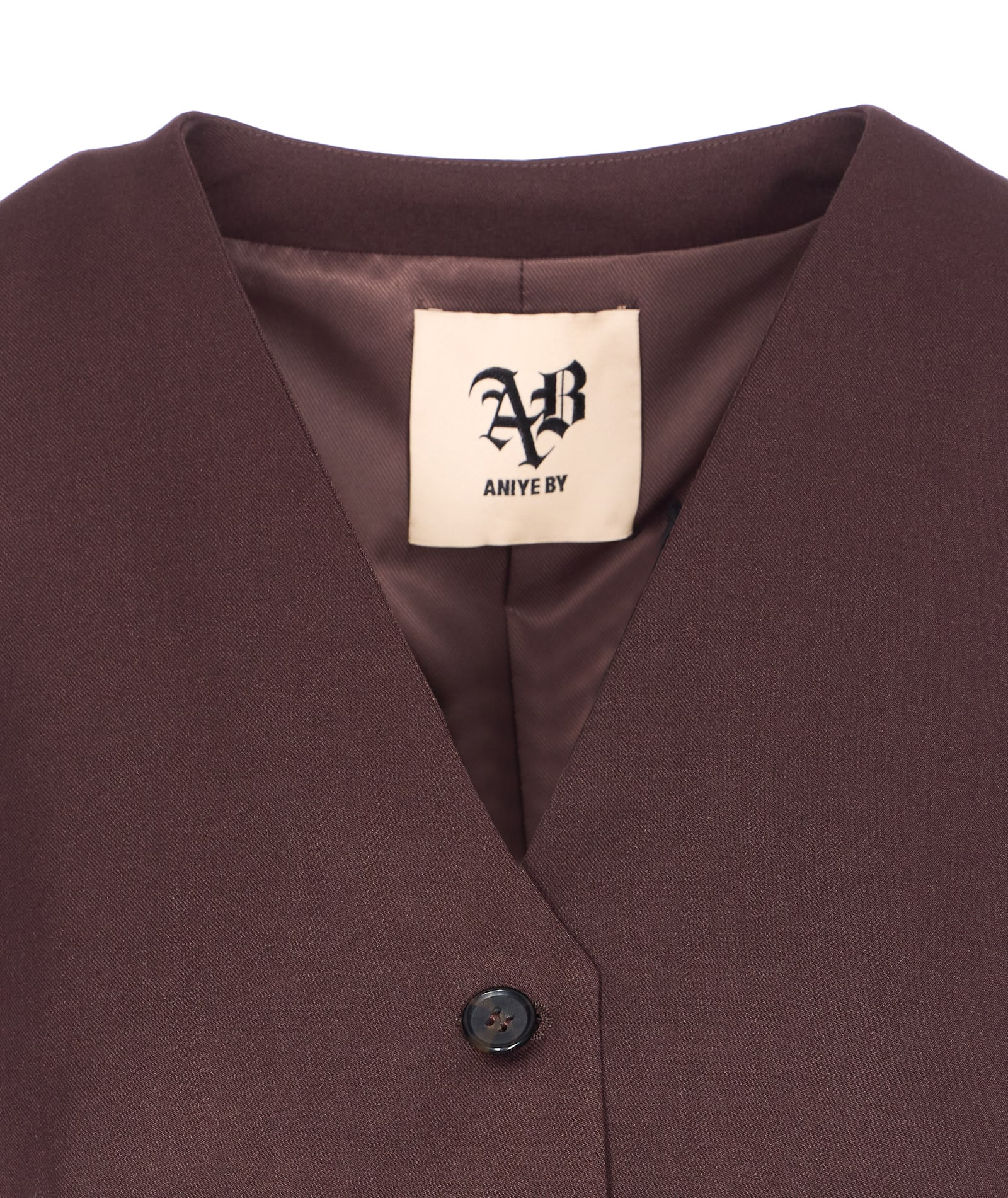 Aniye By V-neck Waistcoat In Brown