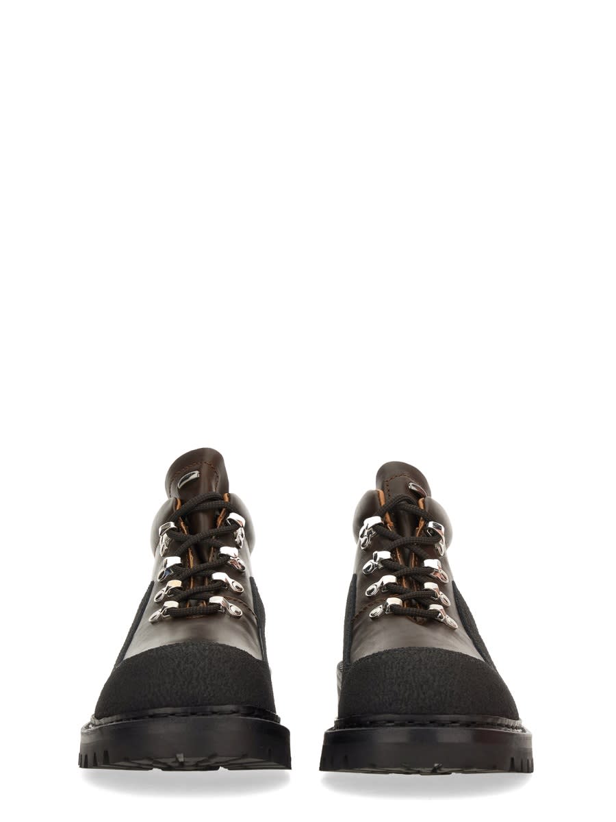 Our Legacy Ankle Boots With Round Toe And Lug Sole In Multi