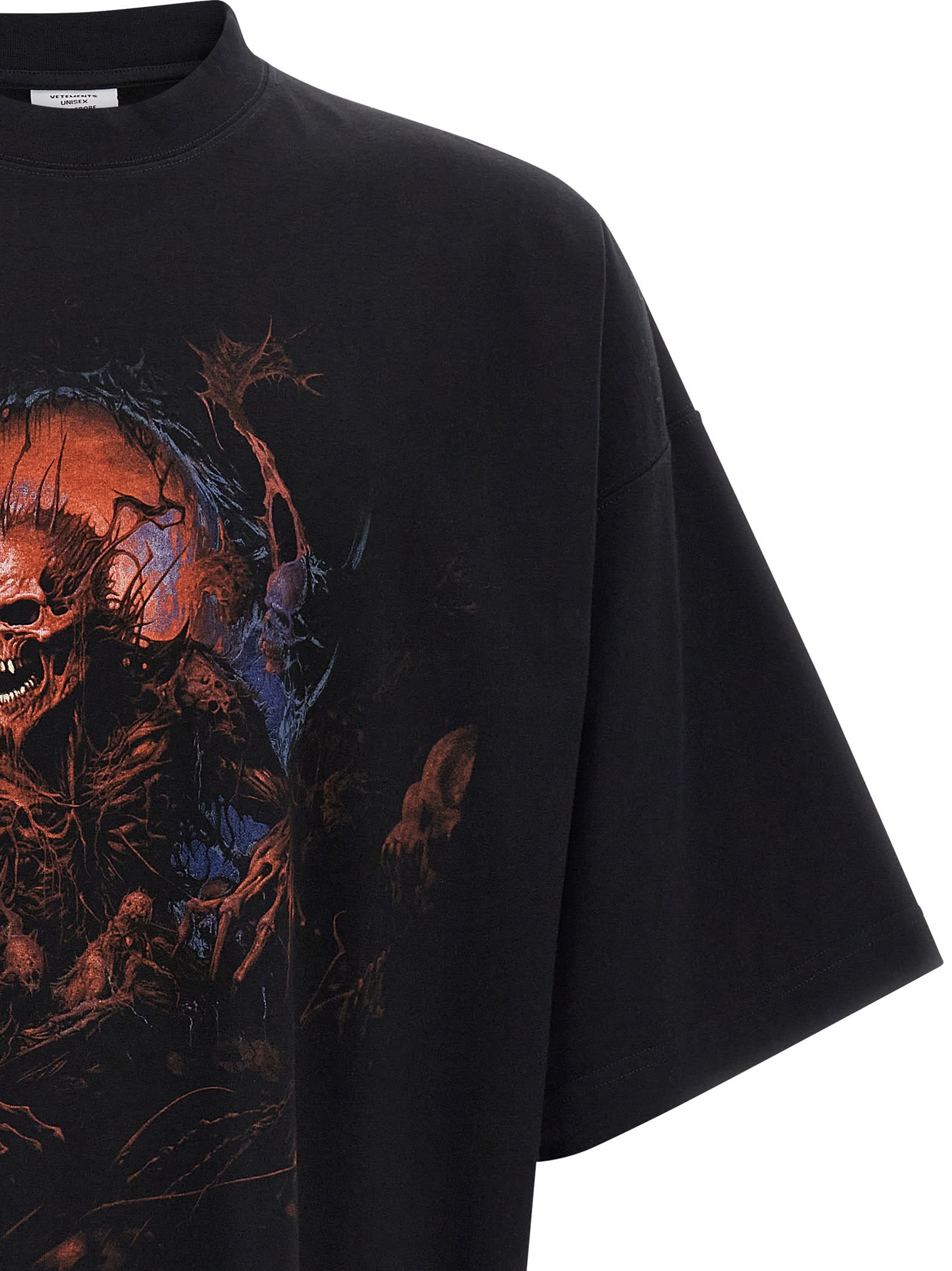 Vetements Oversize Short Sleeve T-shirt In Black