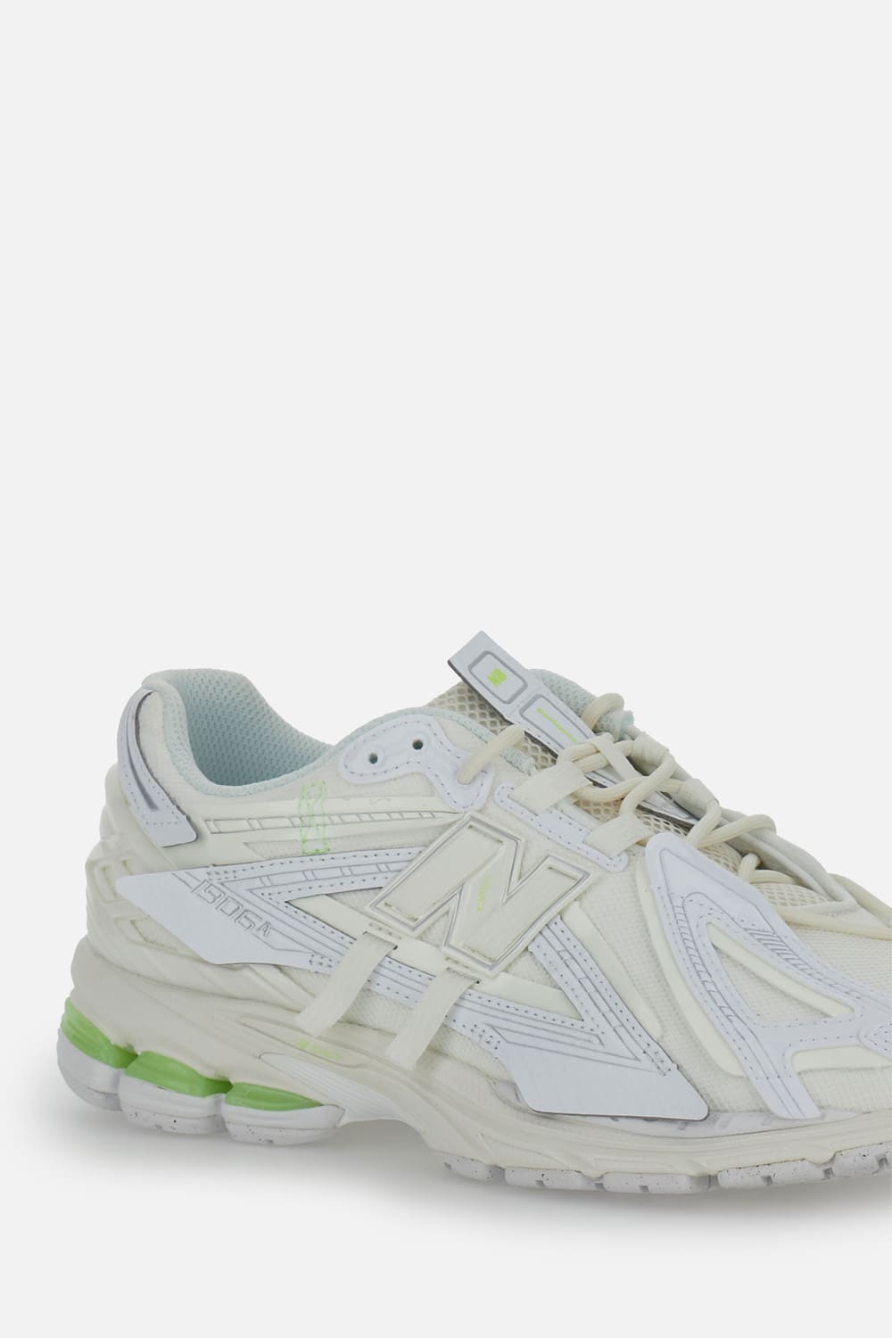 New Balance Mens White White Mint Flash 1906a Mesh Low-top Trainers In White