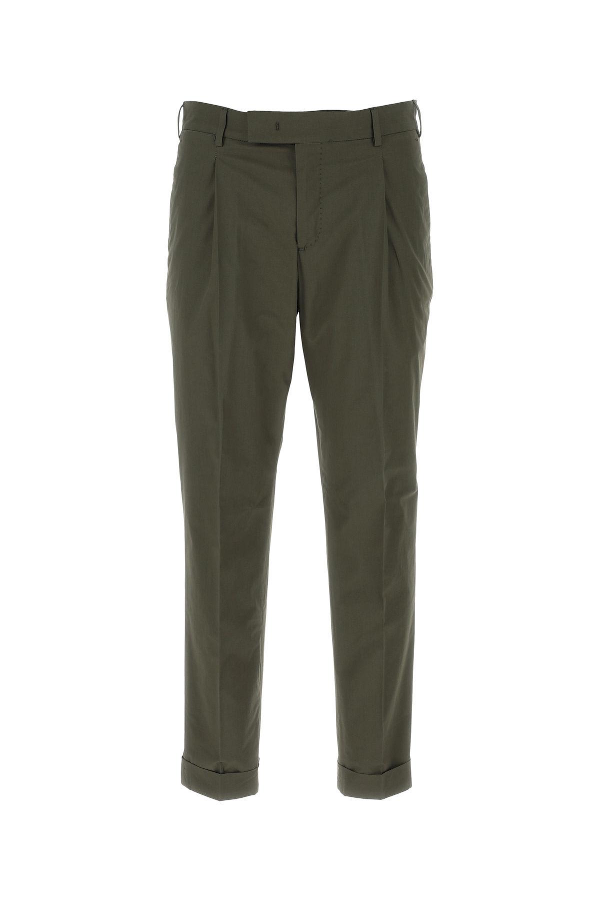 PT01 ARMY GREEN STRETCH COTTON PANT