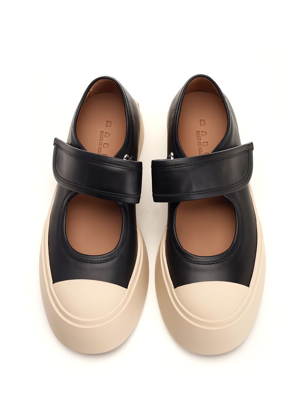 Shop Marni Mary Jane Sneakers In Black