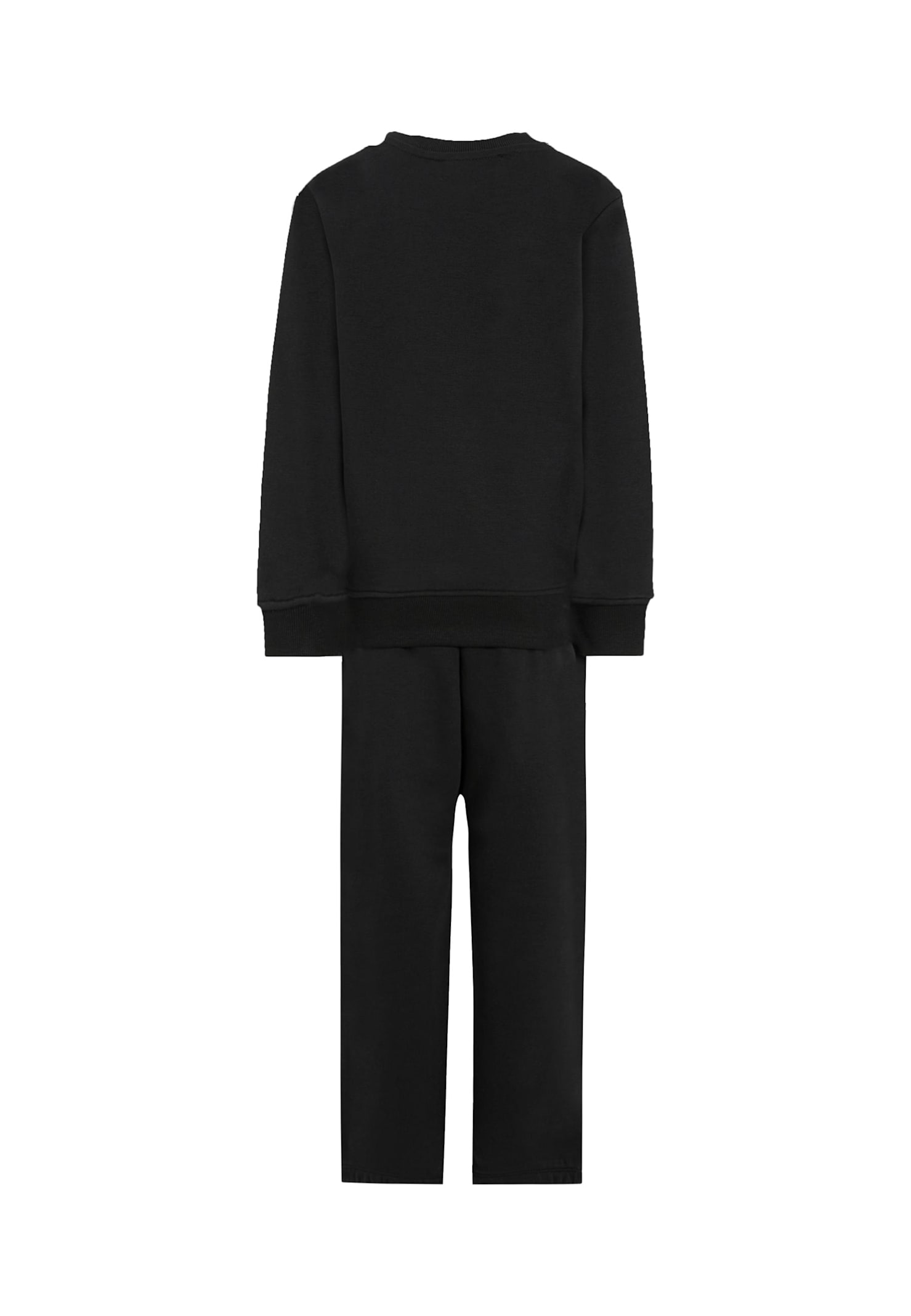 Richmond Black Suit For Boy With Logo In Black