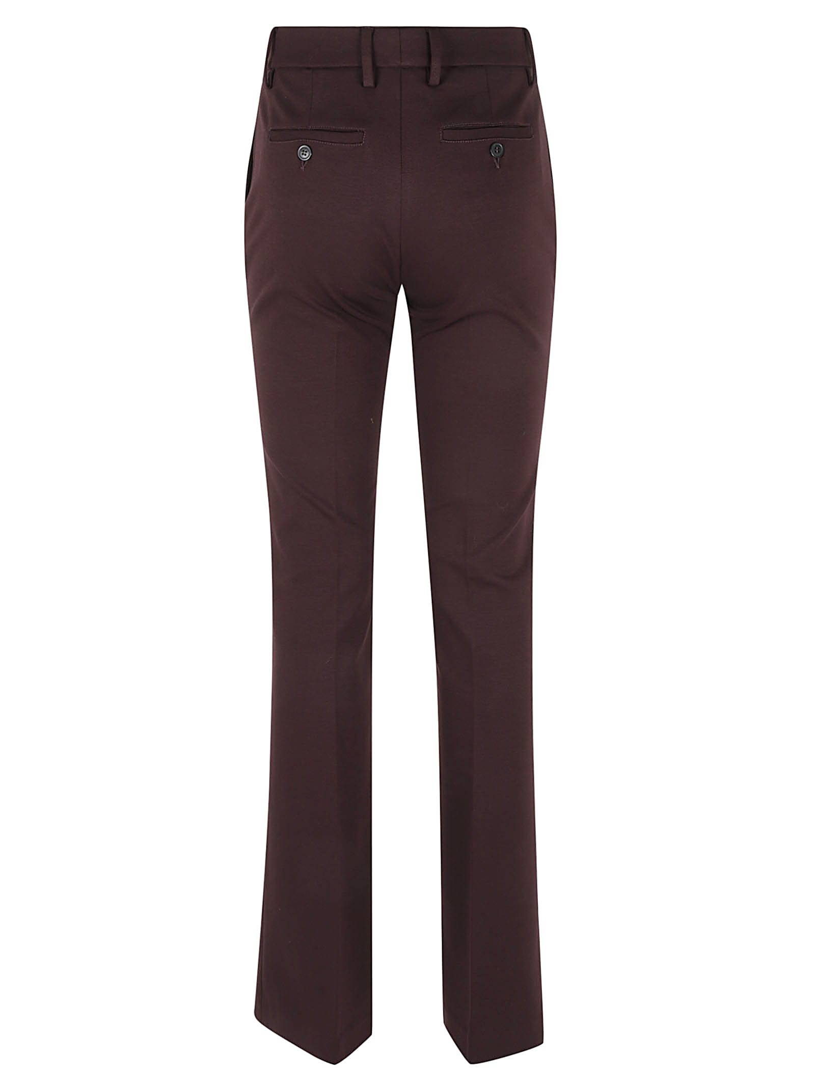 Shop True Royal Wrap Fitted Trousers In Bordeaux