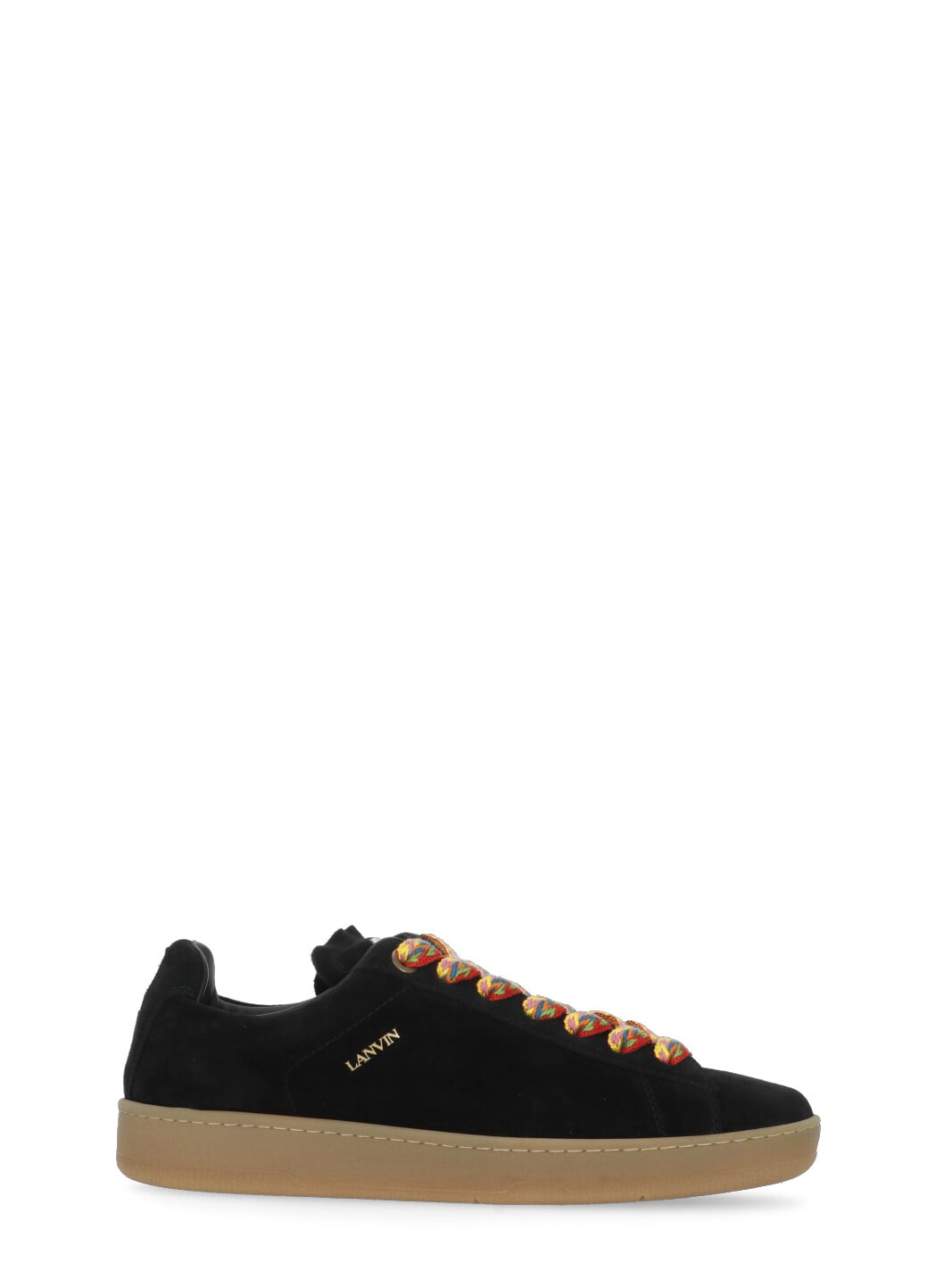 Lanvin Lite Curb Sneakers In Black