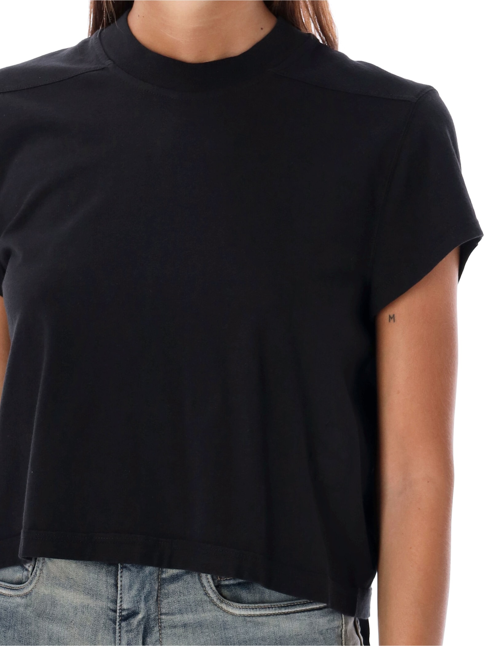 Shop Drkshdw Cropped Small Level T-shirt In Black