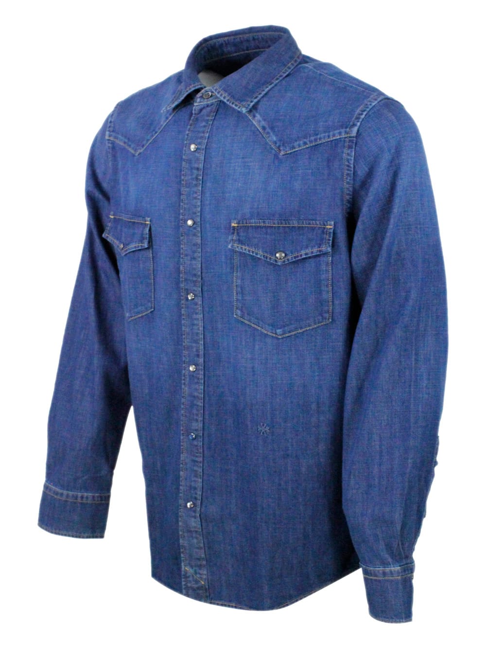 Shop Jacob Cohen Shirt In Clear Blue