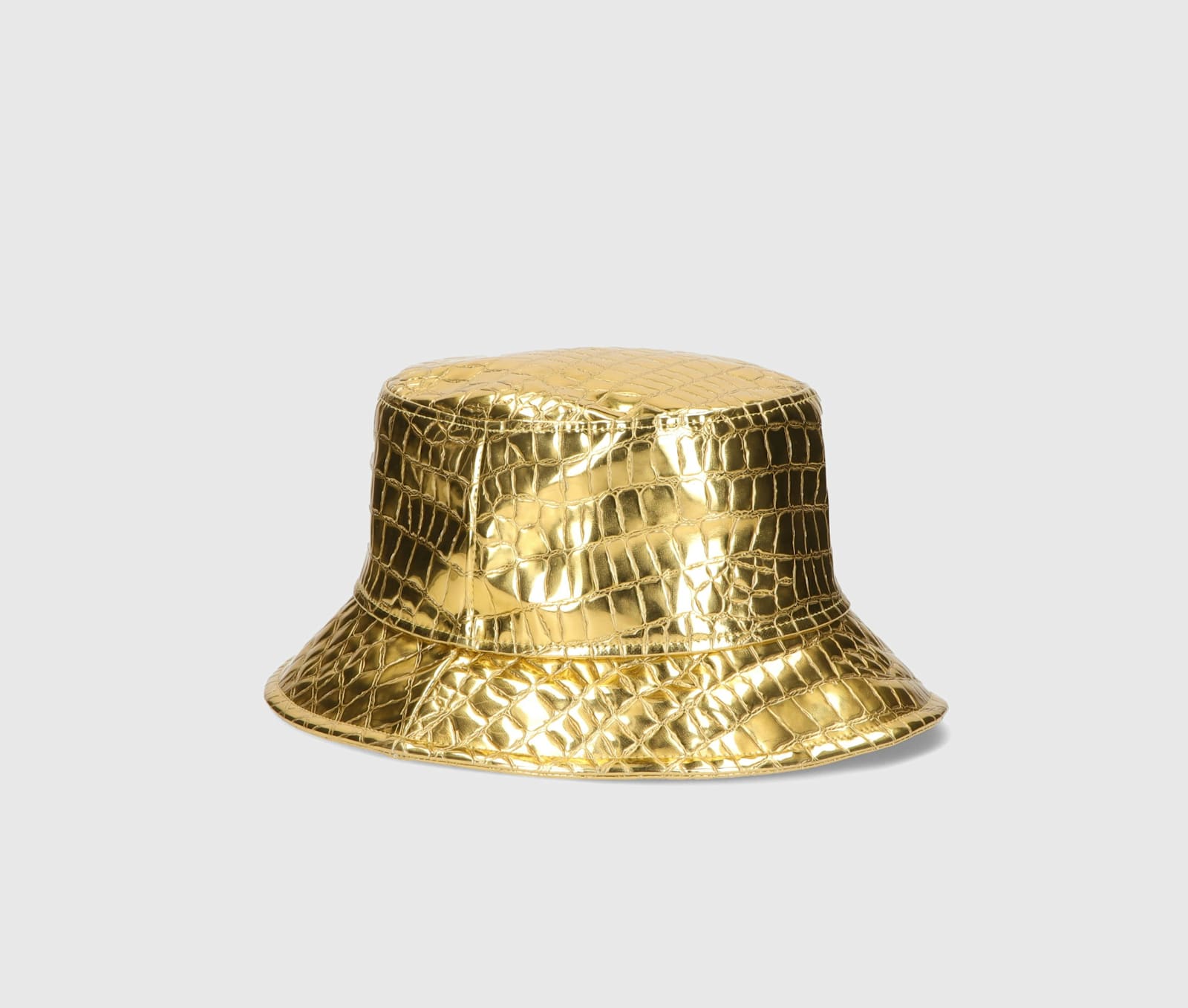 Borsalino Mistero Bucket Crocodile Print