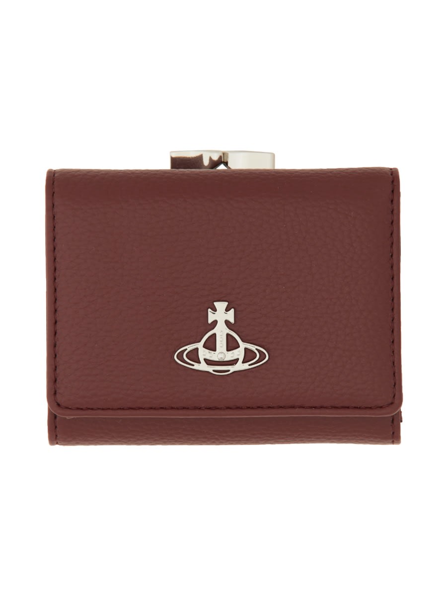 VIVIENNE WESTWOOD TRI-FOLD SMALL FRAME WALLET 