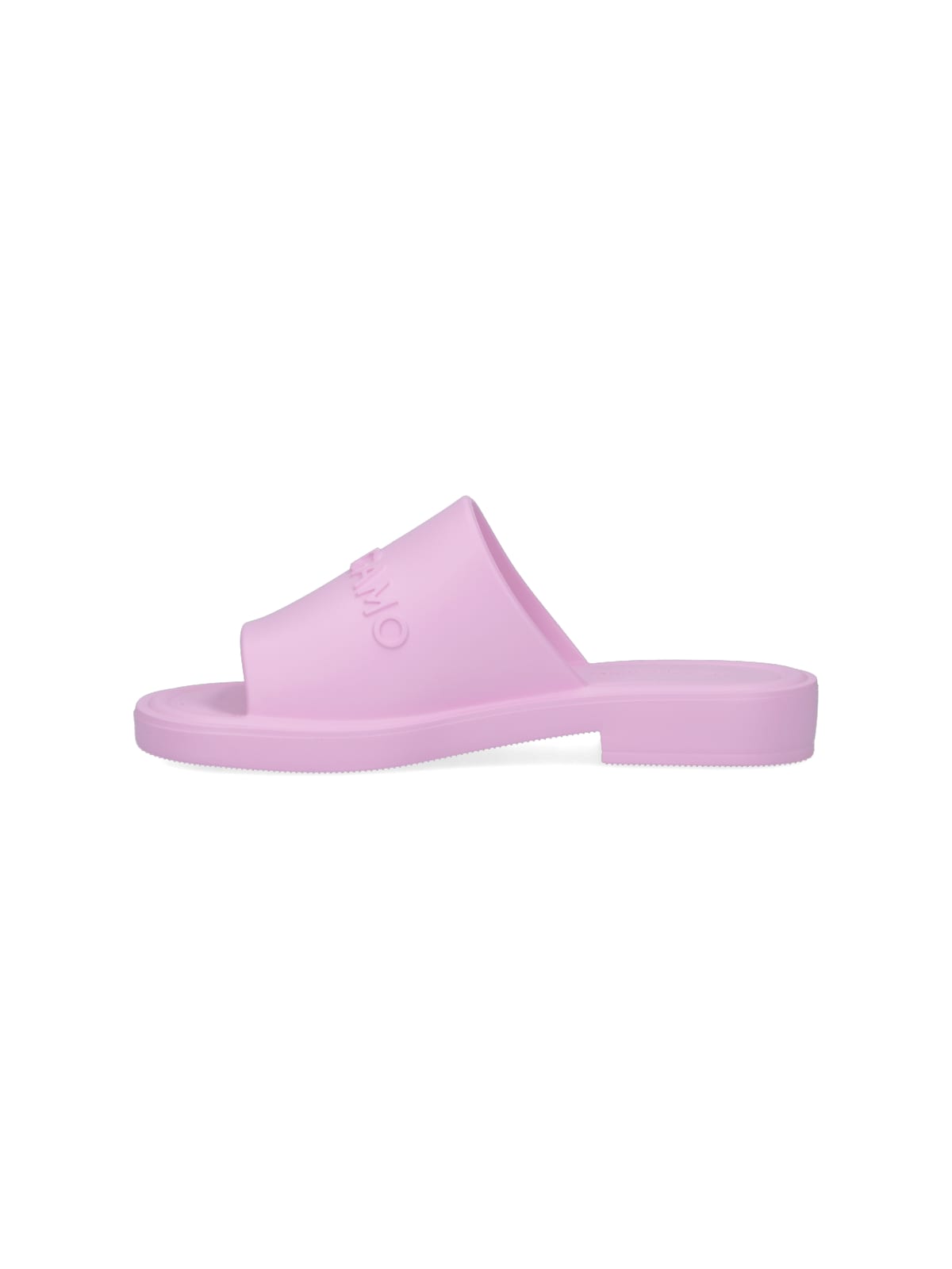 Shop Ferragamo Logo Sandals In Pink