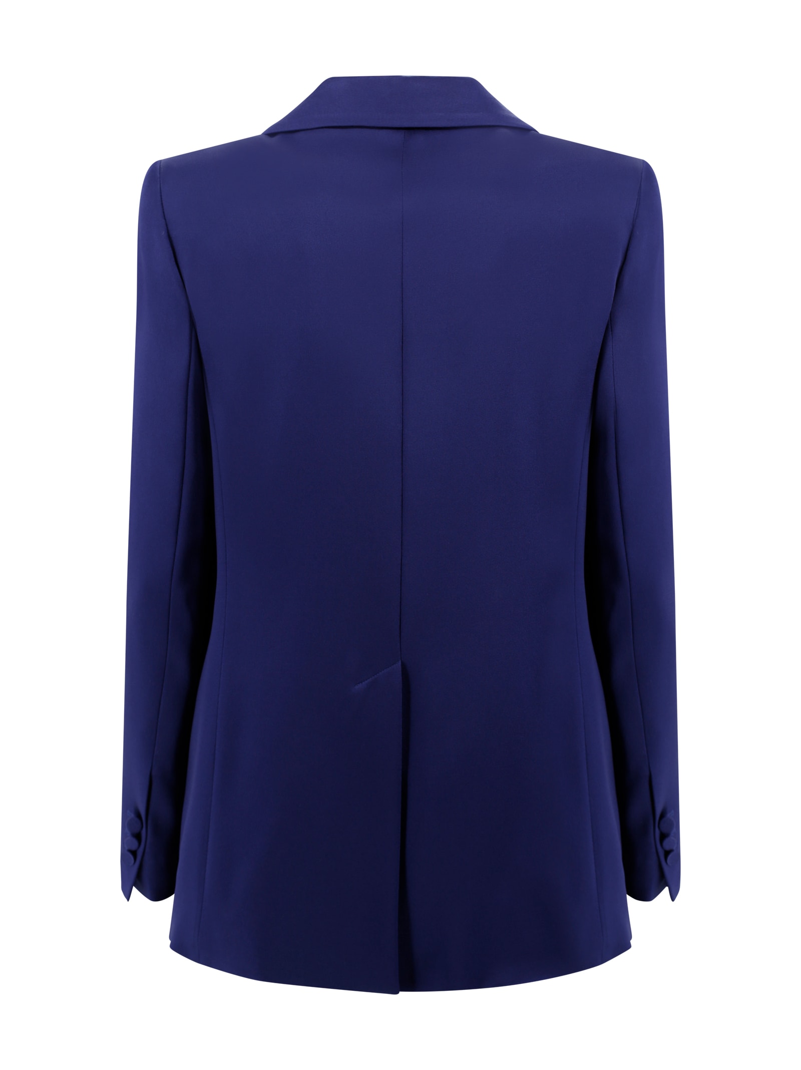 Shop Max Mara Cady Single-breasted Blazer Studio In Blue