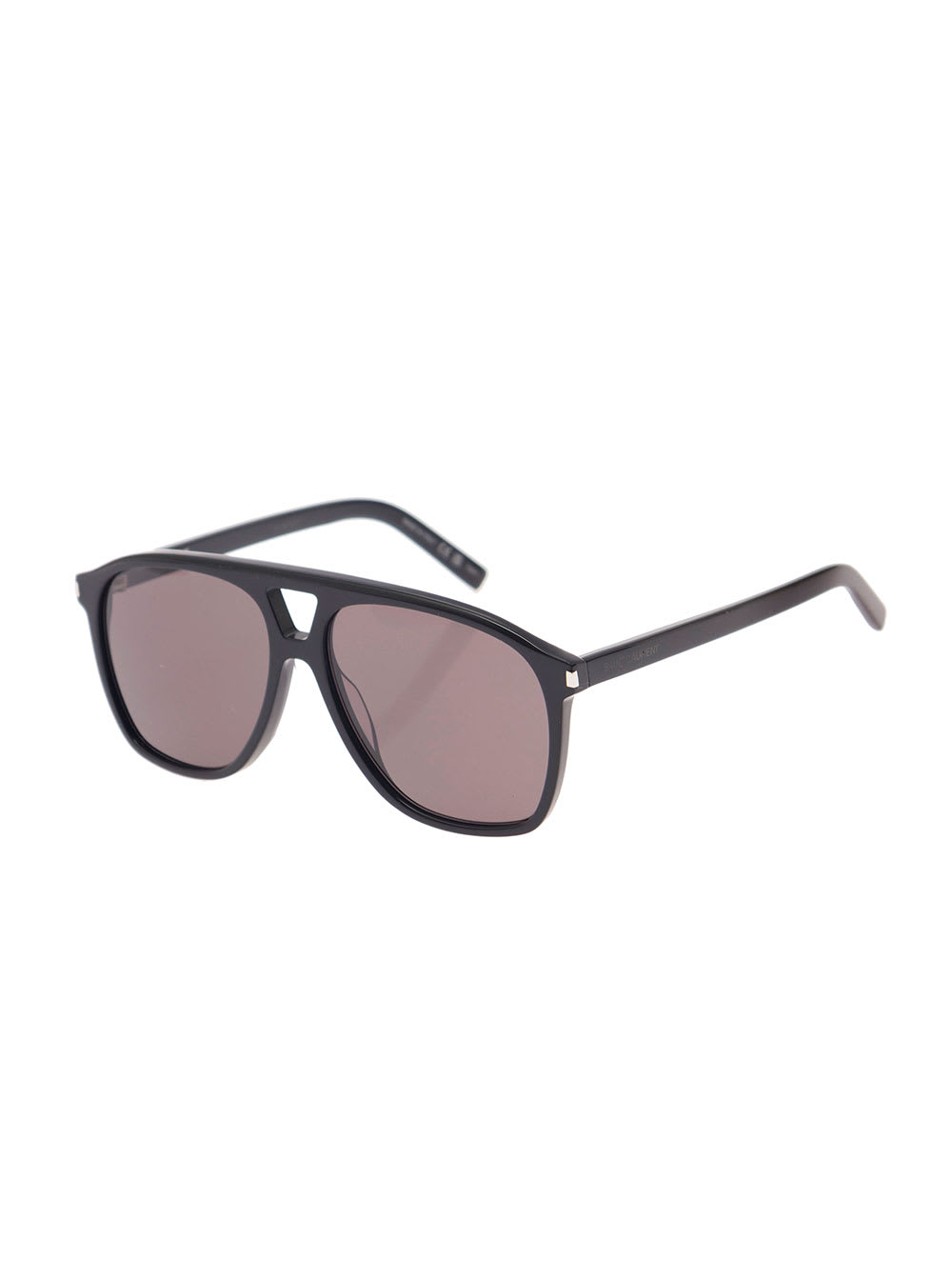 Saint Laurent Sl 558 Black Square Sunglasses With Engraved Logo In Acetate Woman
