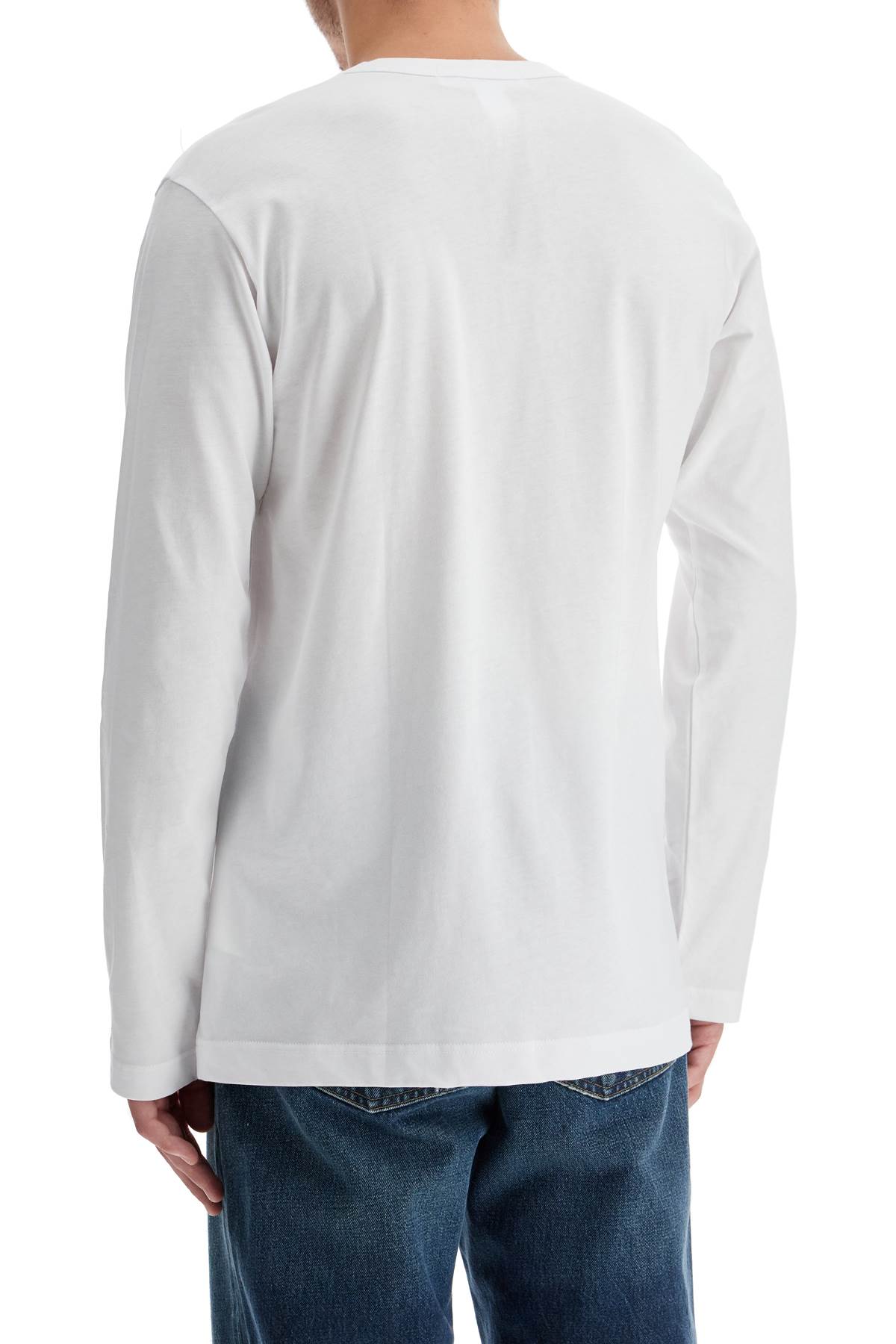 Shop Comme Des Garçons Shirt Long-sleeved Strong Will In White (white)