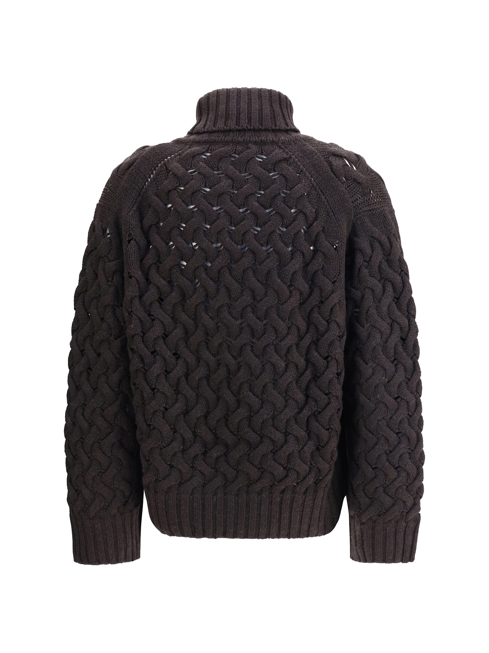 P.a.r.o.s.h P. A.r. O.s. H. Knitted Wool Sweater In Brown