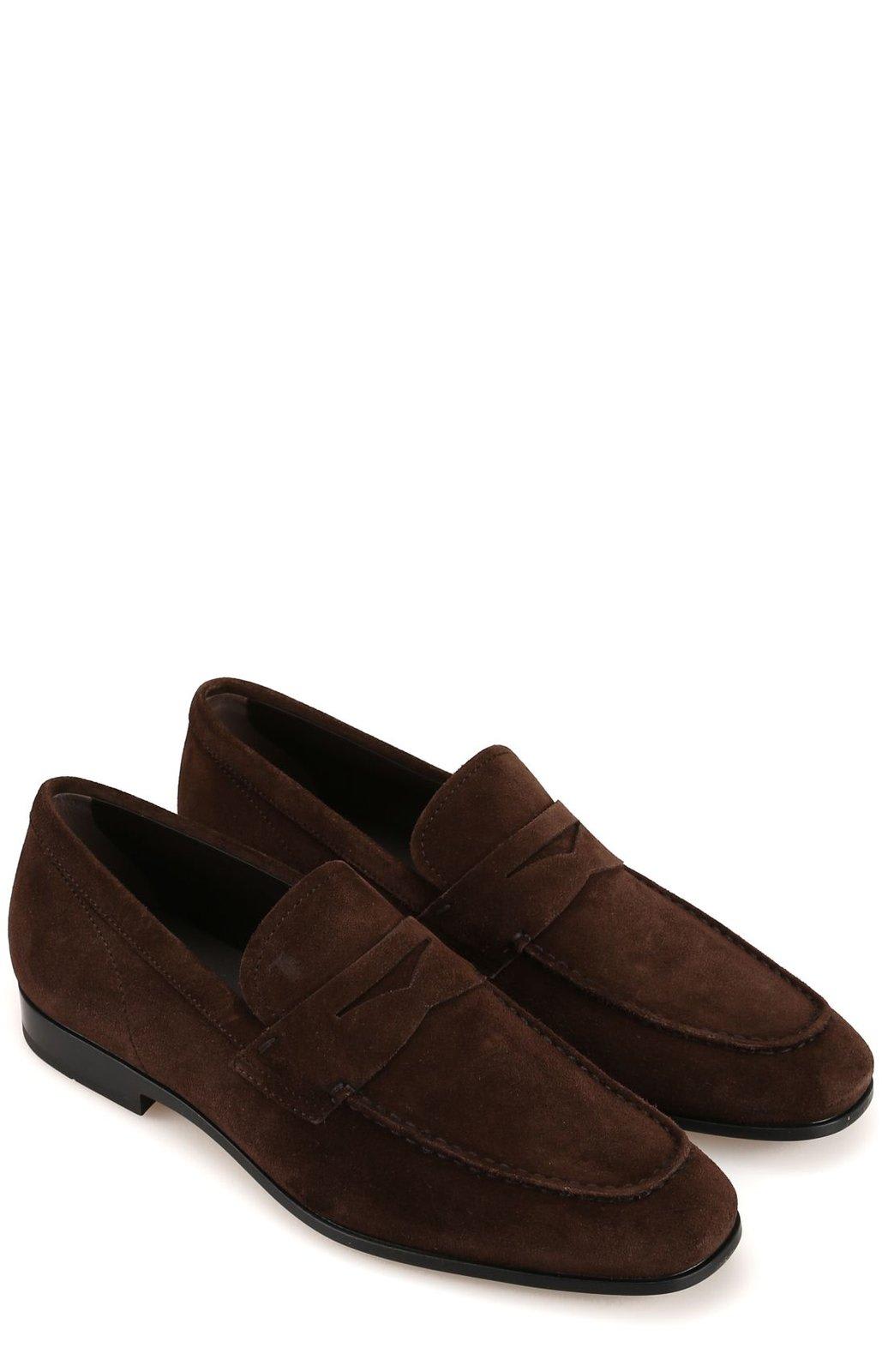 Shop Tod's T Monogram Classic Loafers In Multicolor
