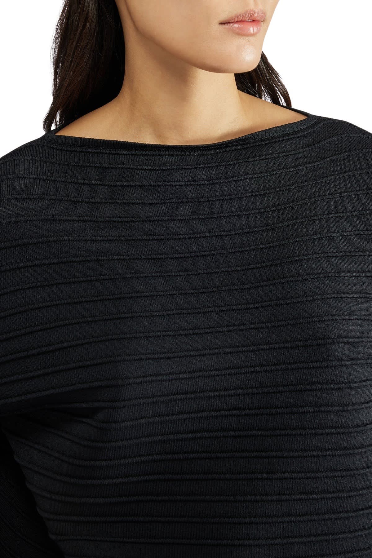 Liviana Conti Jersey T-shirt In Nero Notte