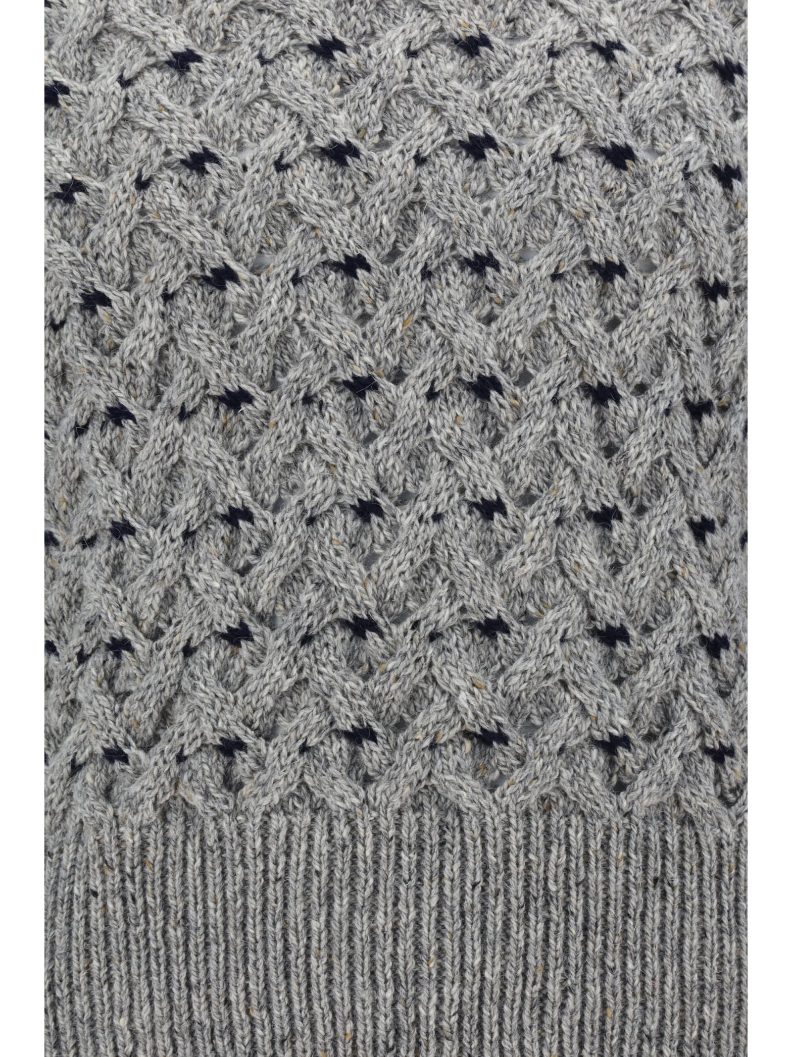 Shop Thom Browne Sweater In Lt Grey