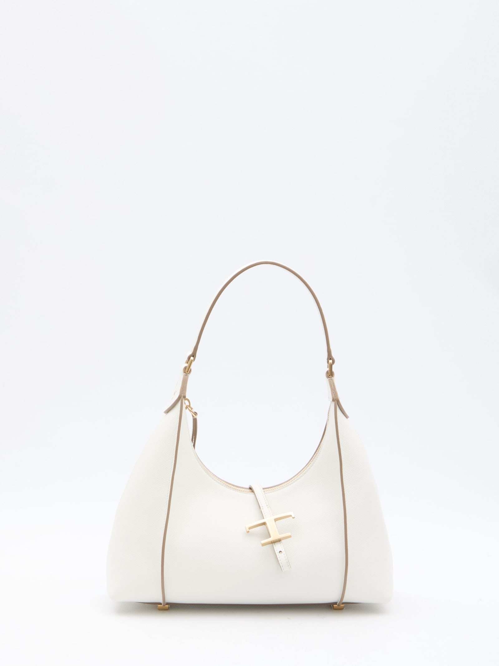 Tod's T Timeless Small Hobo Bag In White
