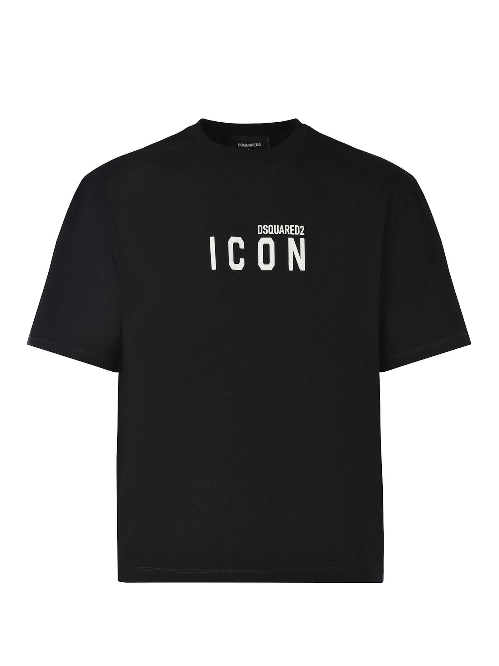 Shop Dsquared2 T-shirt  Small Icon Made Of Cotton Jersey In Black