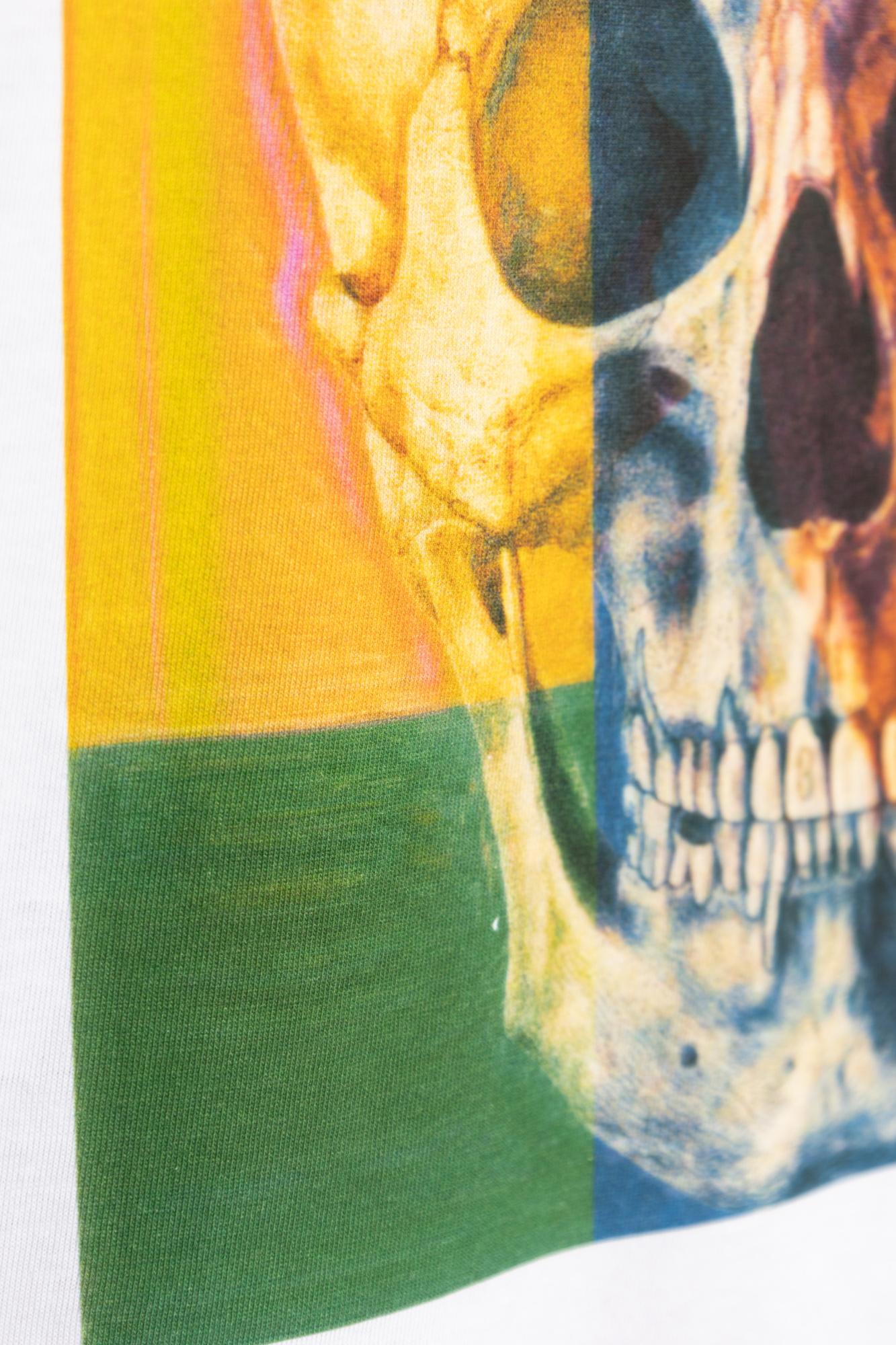 Ps By Paul Smith Ps Paul Smith Skull Square Cotton T-shirt In White