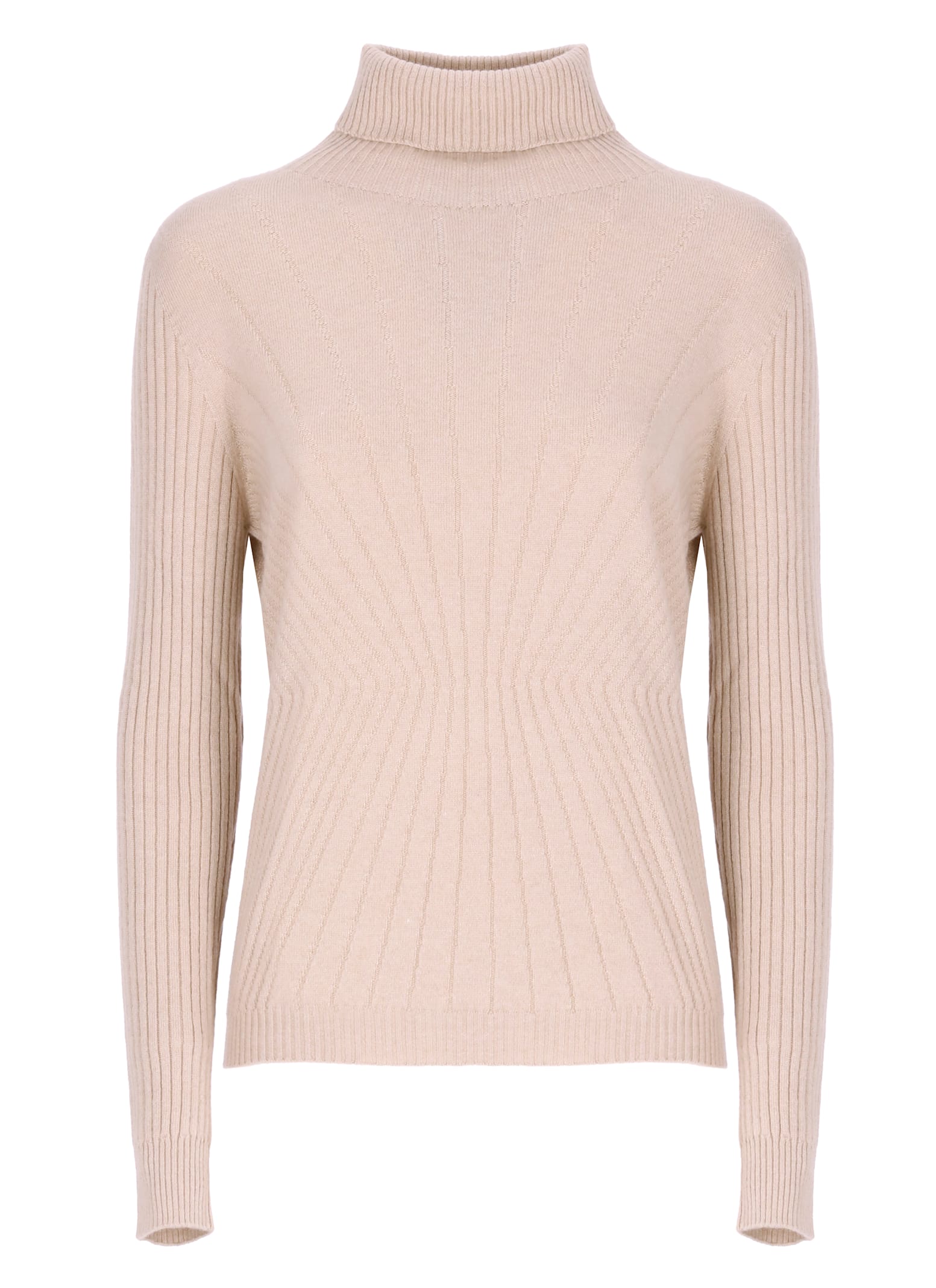 D Exterior Beige Cashmere Blend Sweater In Multi