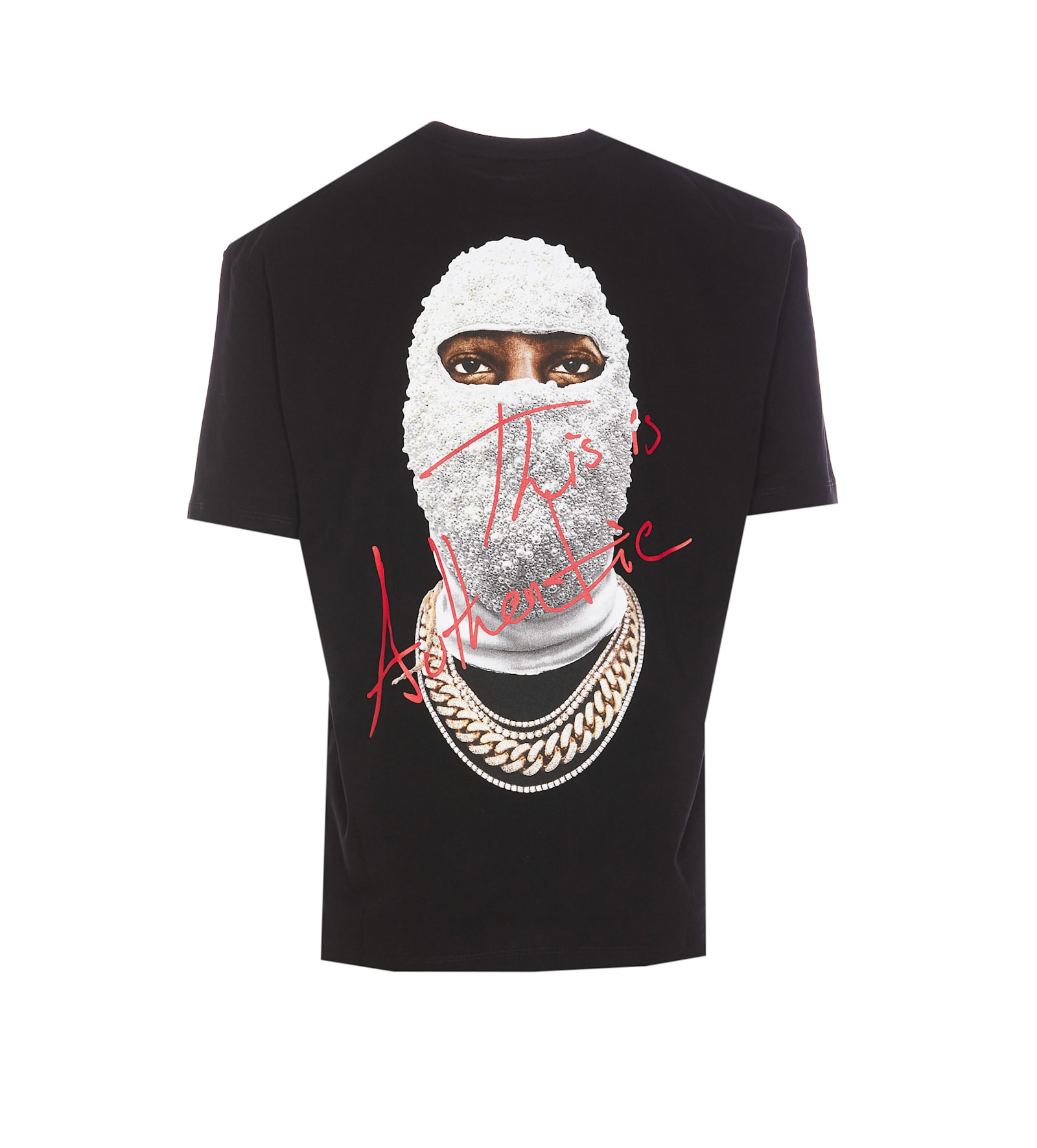 Shop Ih Nom Uh Nit Mask Authentic Back T-shirt In Black