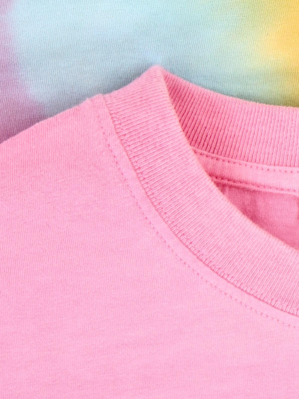 Shop Chloé Tie-dye Effect T-shirt In Multicolor Pink
