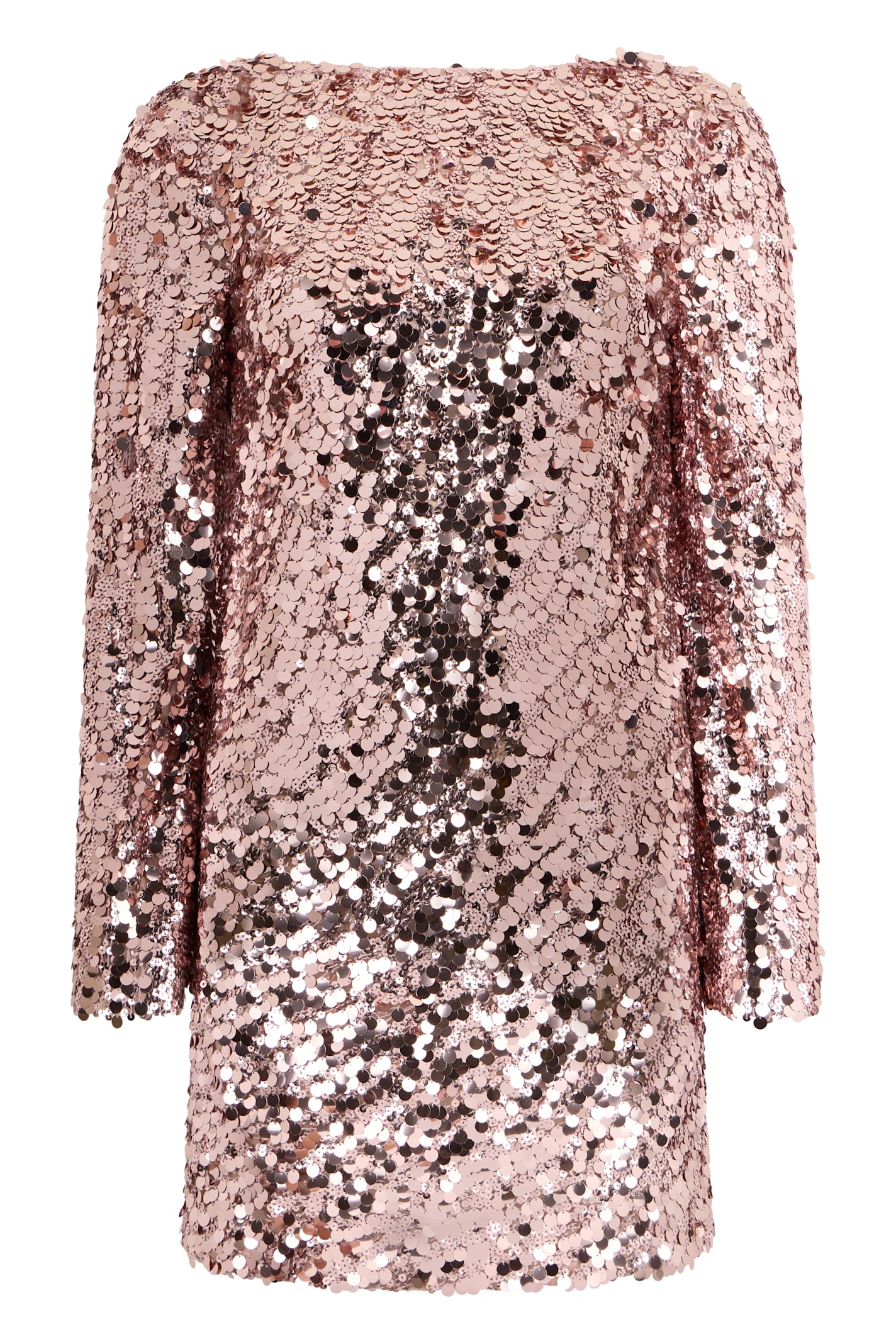 Valentino Elegant Pink Dress With Shimmering Sequins In Pink