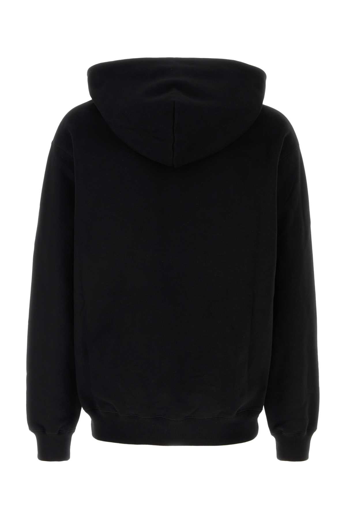 Shop Gucci Black Cotton Sweatshirt In Blackmc