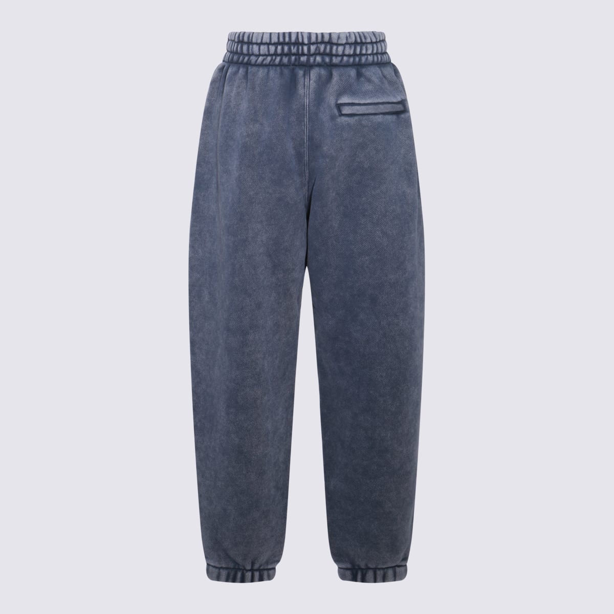 Shop Alexander Wang Acid Black Cotton Pants In Acid Black Ice