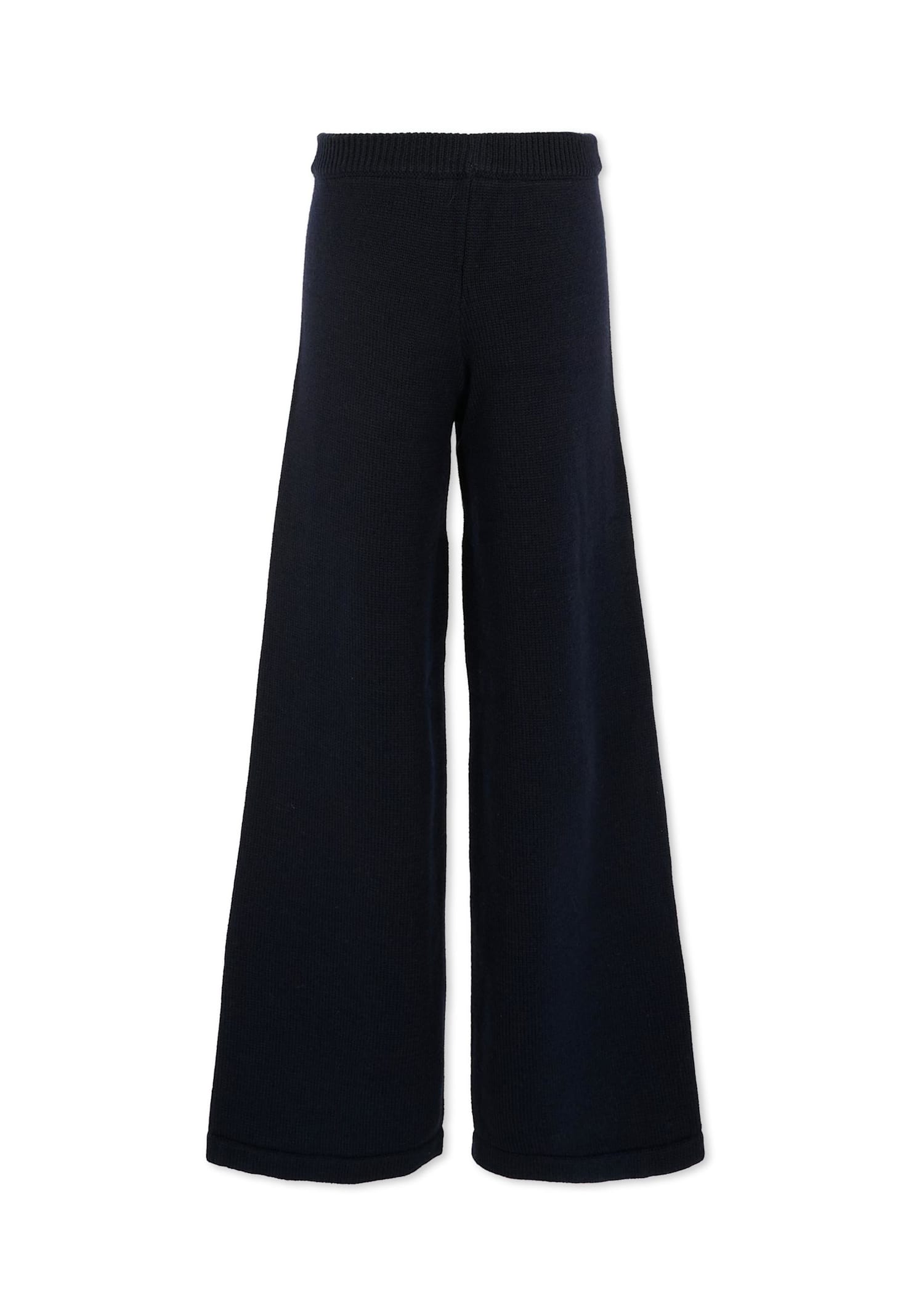 Max&amp;co. Blue Trousers For Girl With Logo In Blue