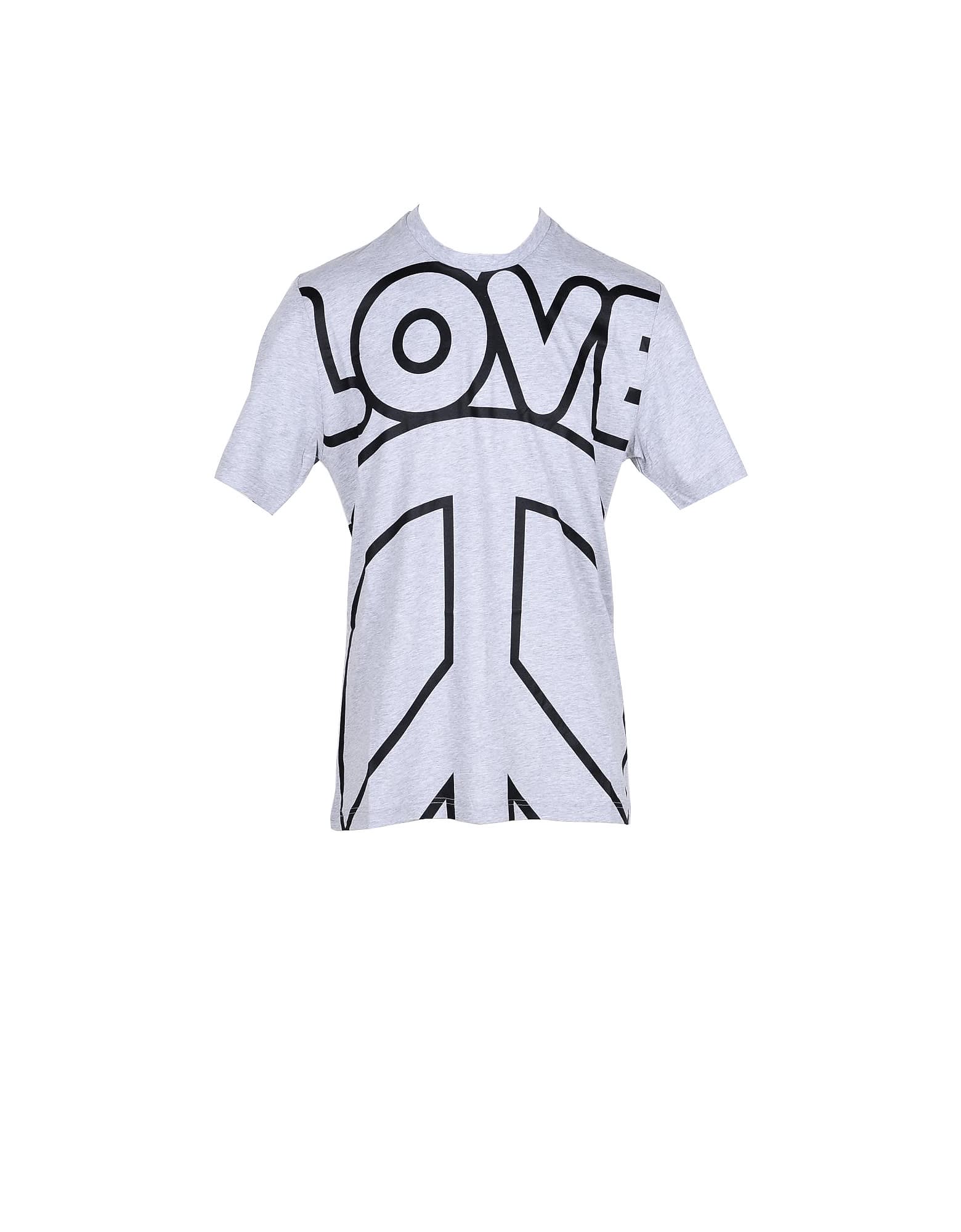 Love Moschino Mens Gray T-shirt
