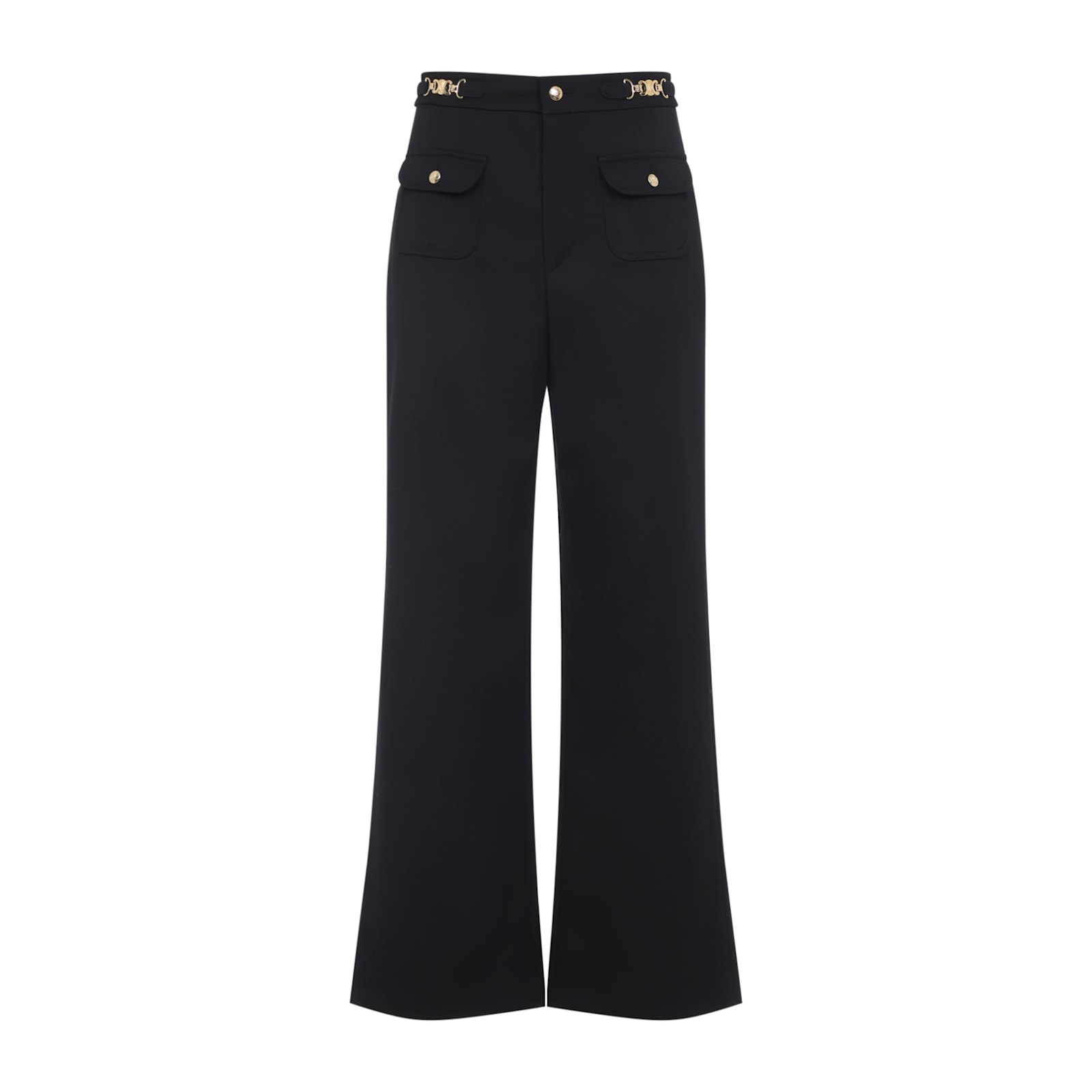 Celine Wool Pants In Black