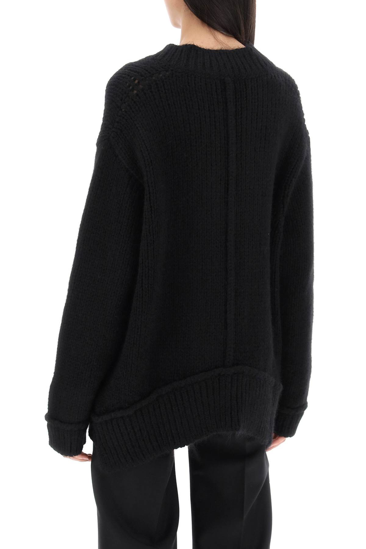 Tom Ford Loose-fit Pullover In Alpaca Blend In Black