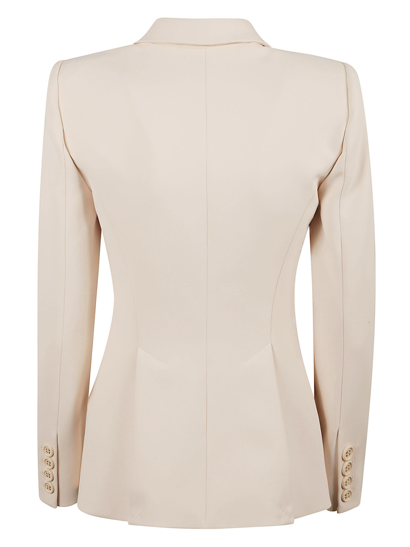 Shop Elisabetta Franchi Single-button Plain Blazer In White