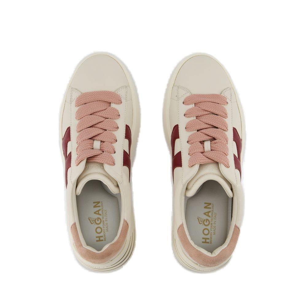 Shop Hogan Rebel Logo Patch Lace-up Sneakers