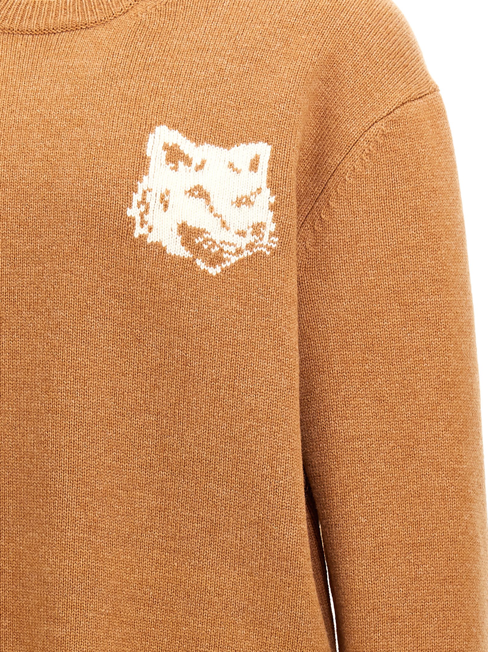 MAISON KITSUNÉ FOX HEAD SWEATER 